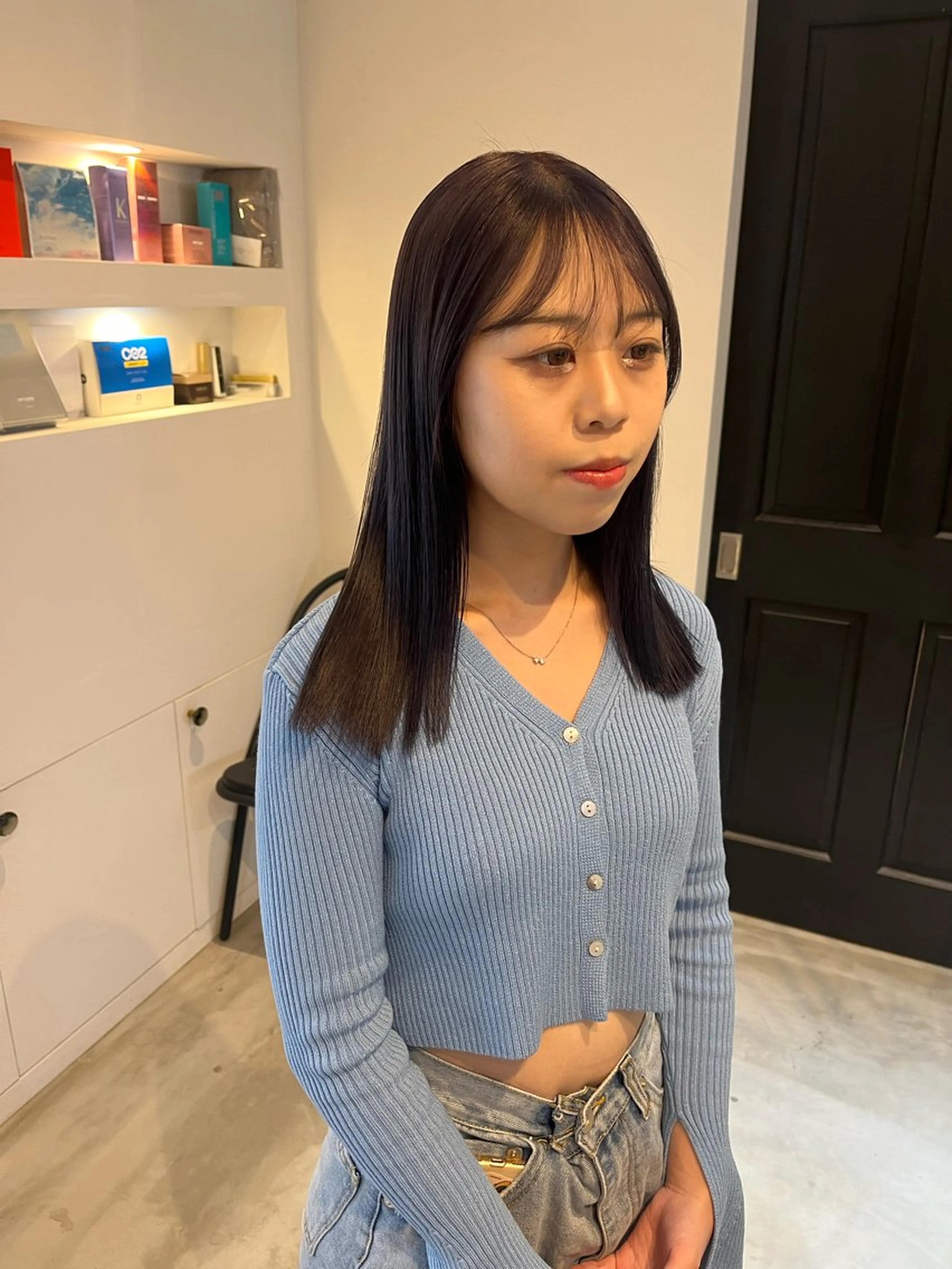 ミディアム ALLYS 渋谷店所属・最高級の艶のある カラーmei🎨のヘアスタイル