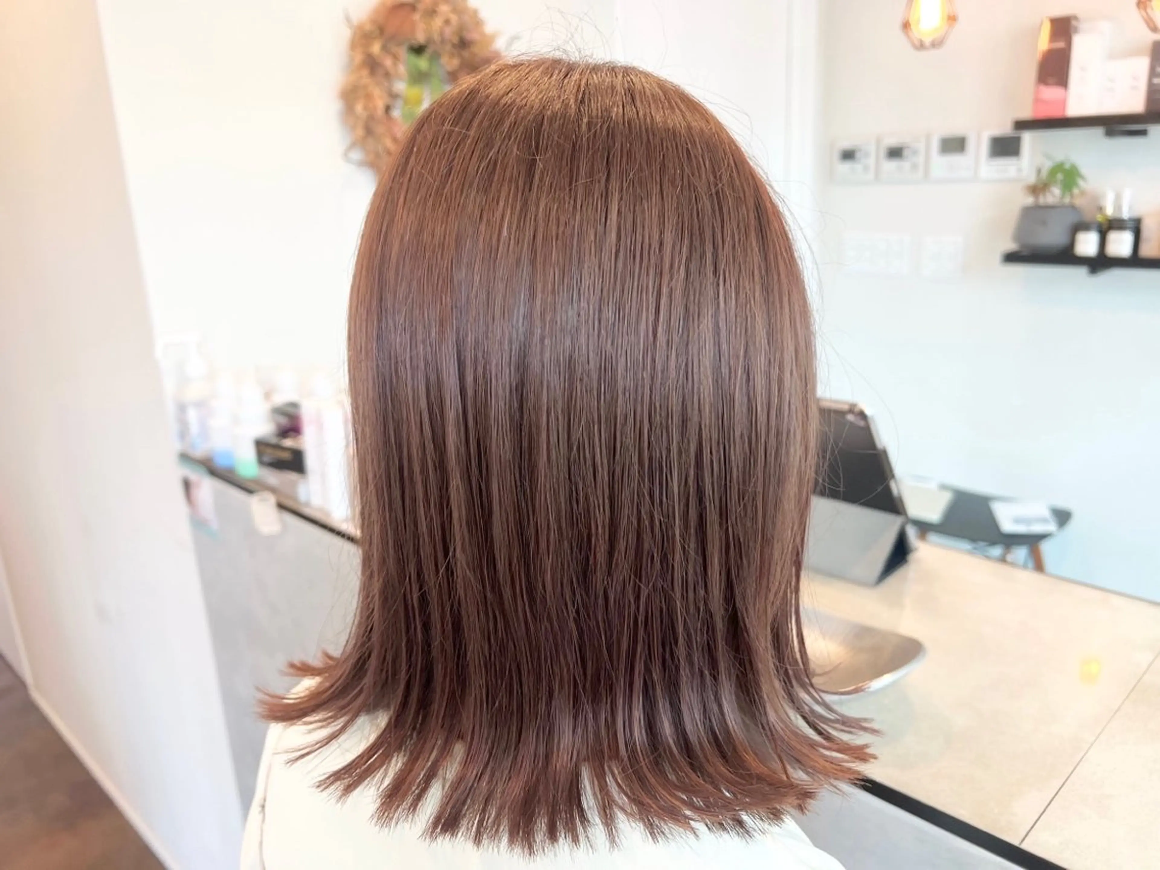 ミディアム カラー カット ヘアカラー トリートメント HairRoom辻堂 Yuyama🕊のヘアスタイル