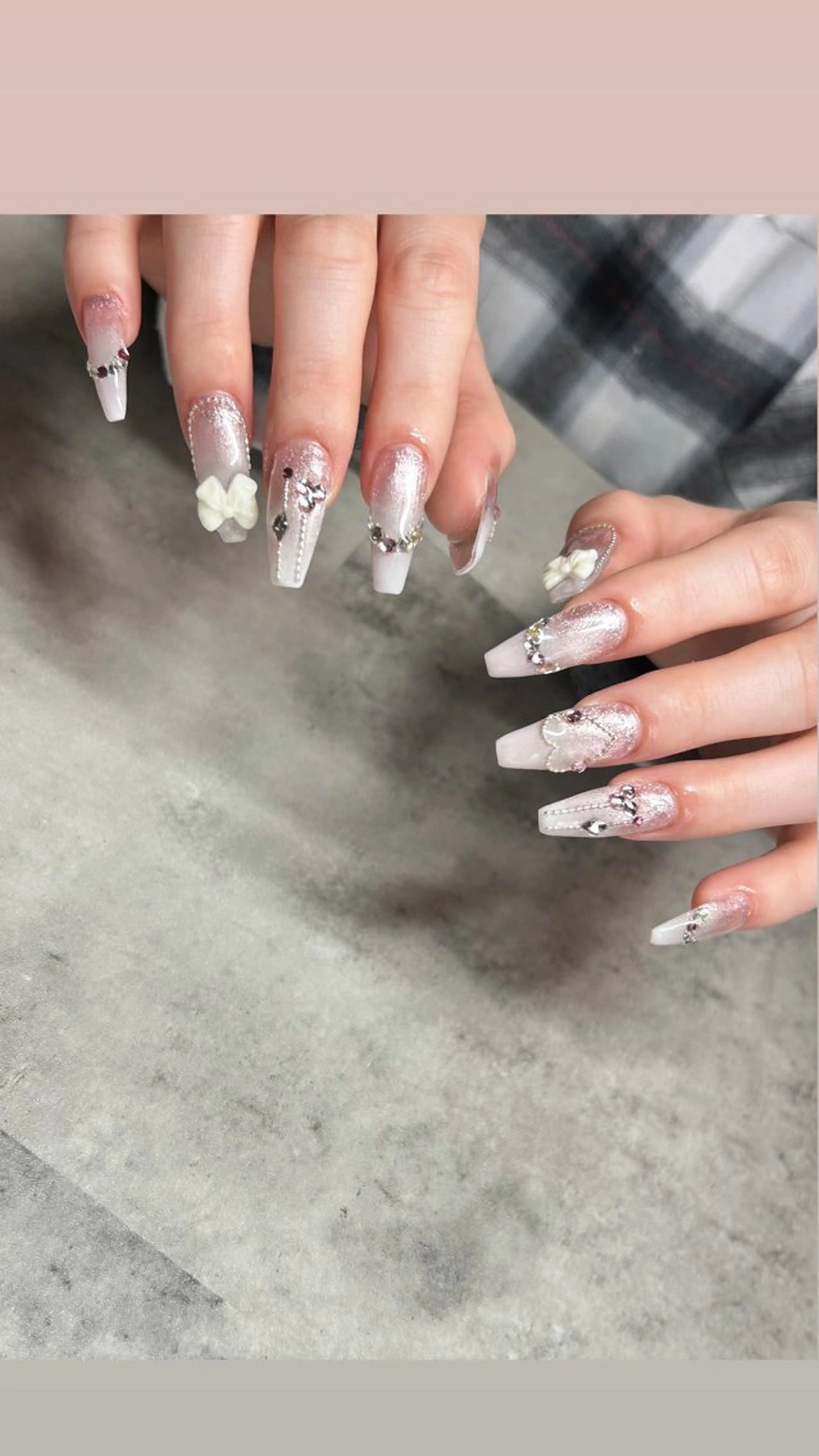 ネイル リボン Prettiest nailのネイルデザイン