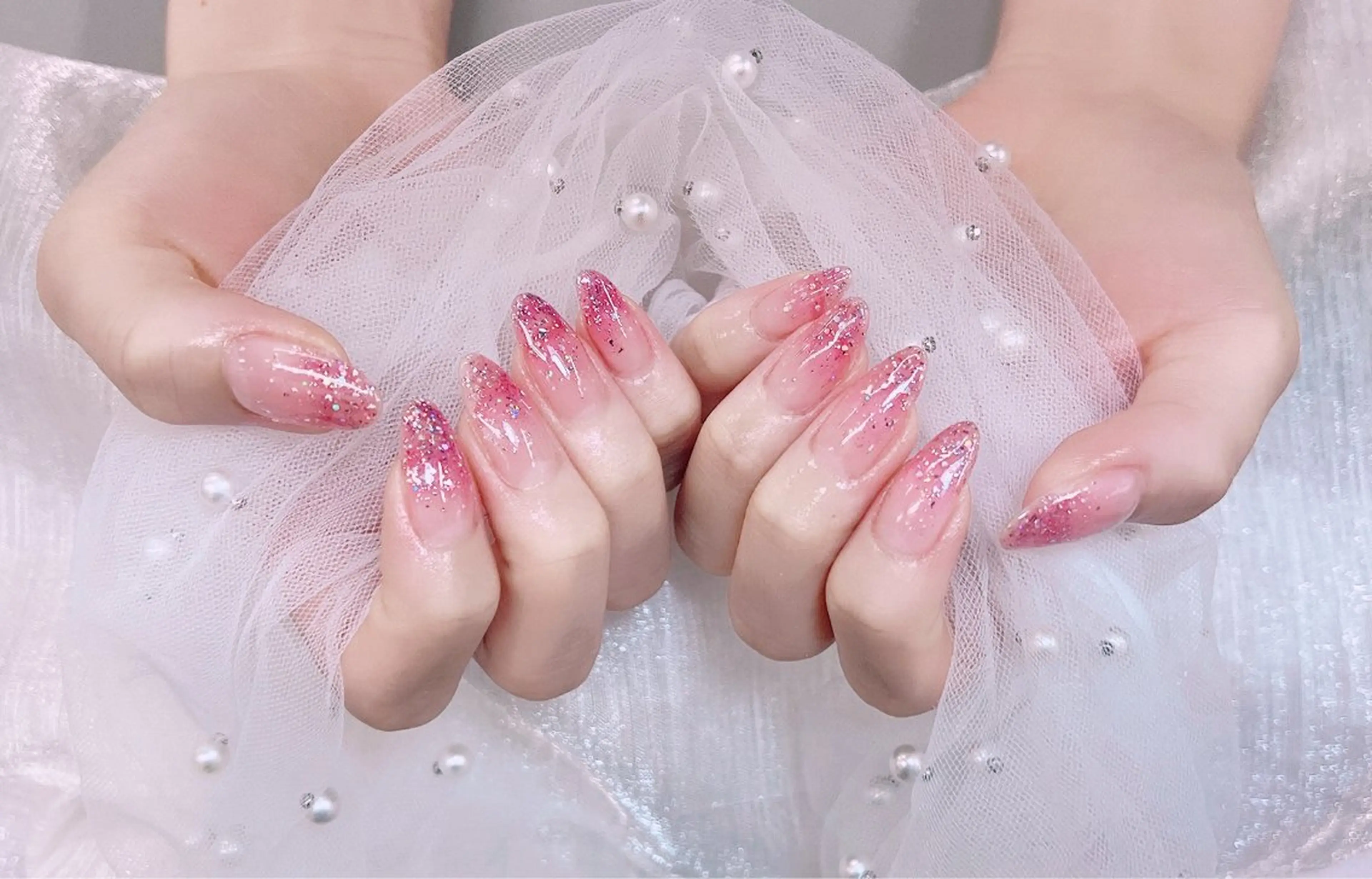 ワンカラーor ラメーグラの写真