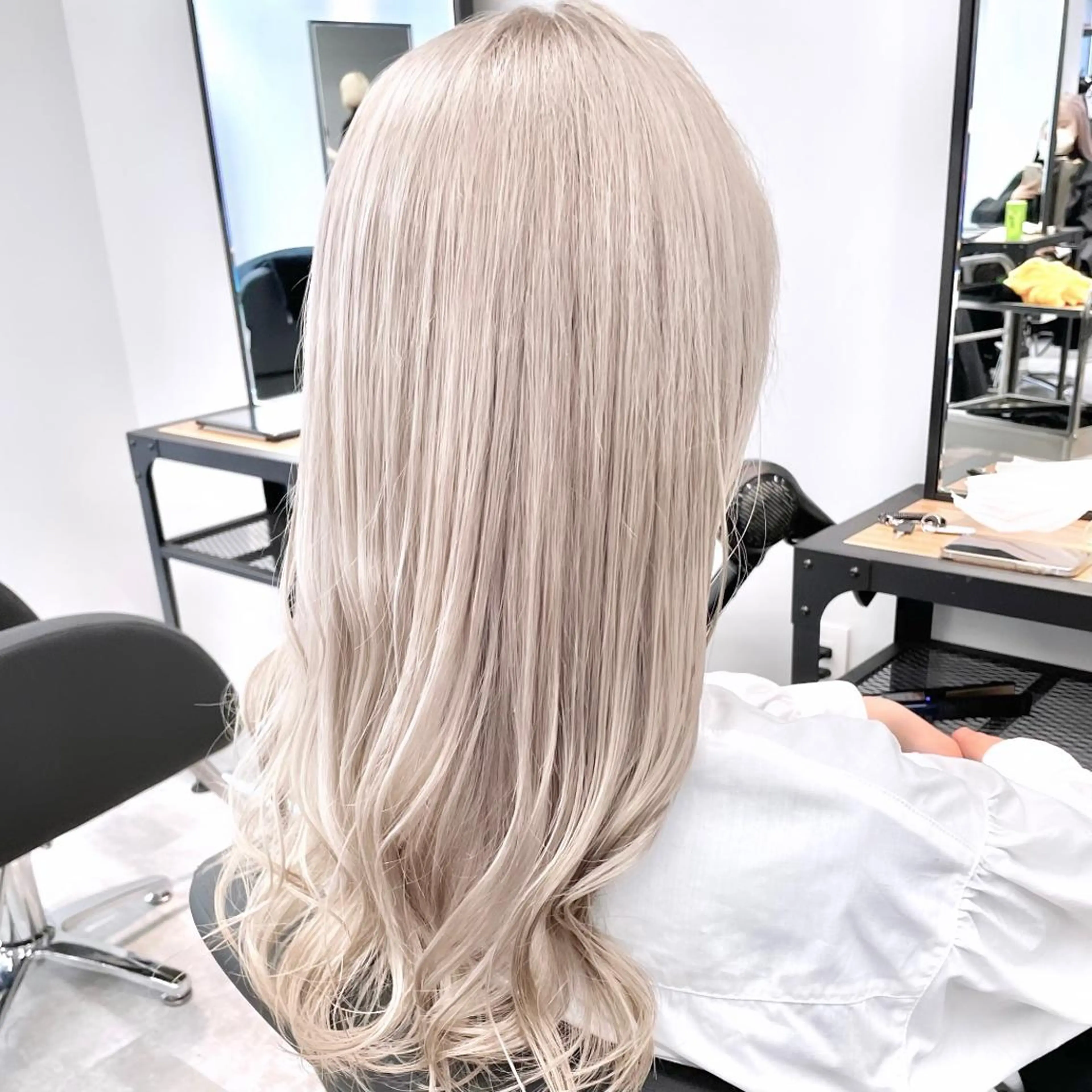 ロング カラー ハイトーンカラー ヘアカラー トリートメント MiL所属・✨ハイトーン✨ 濱田知孝のヘアスタイル