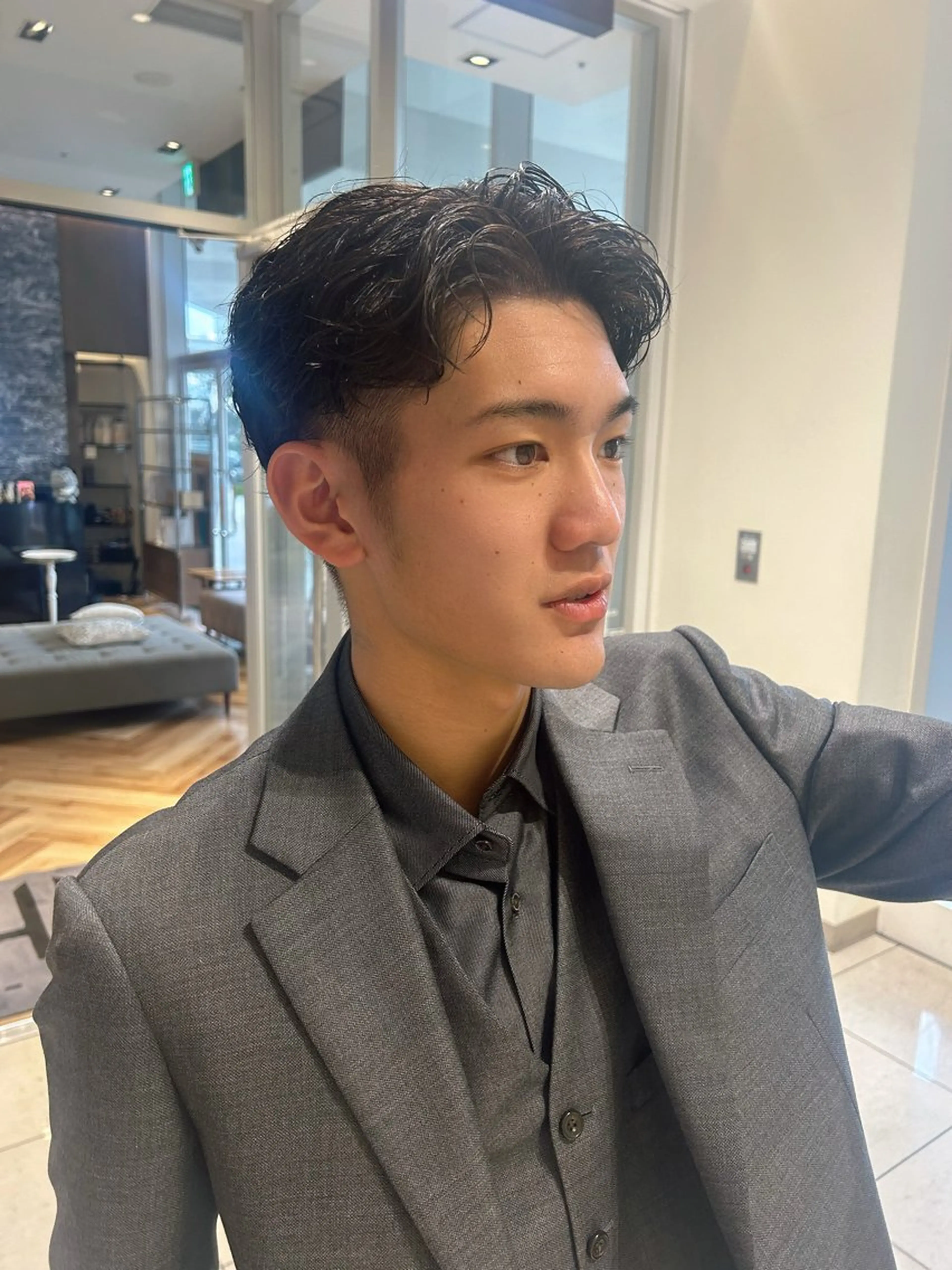 1-3回目限定　men'sカット+パーマの写真