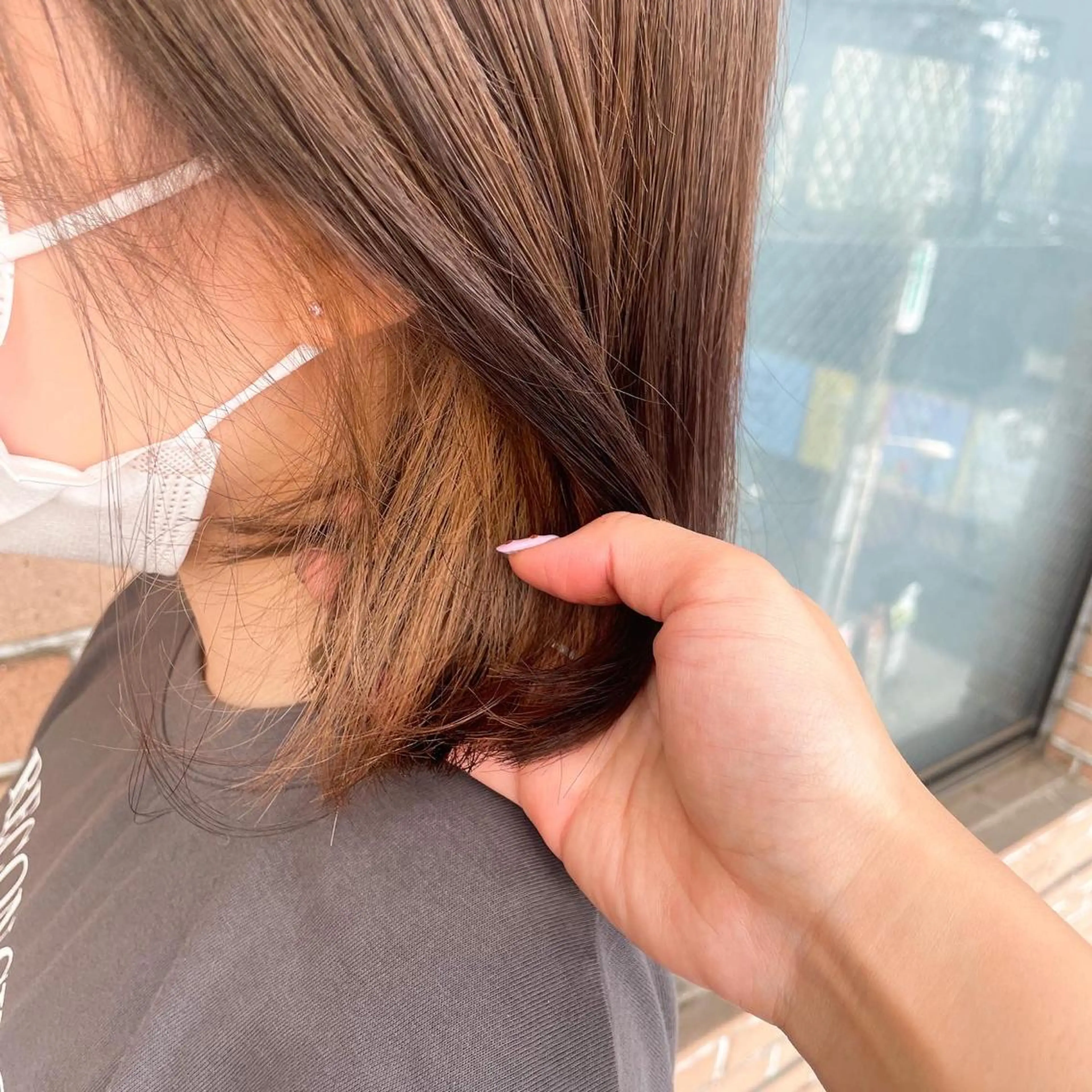 『🌿ご新規の方限定🌿』🌟イヤリングカラー(ブリーチ込み)Aujuaトリートメントの写真