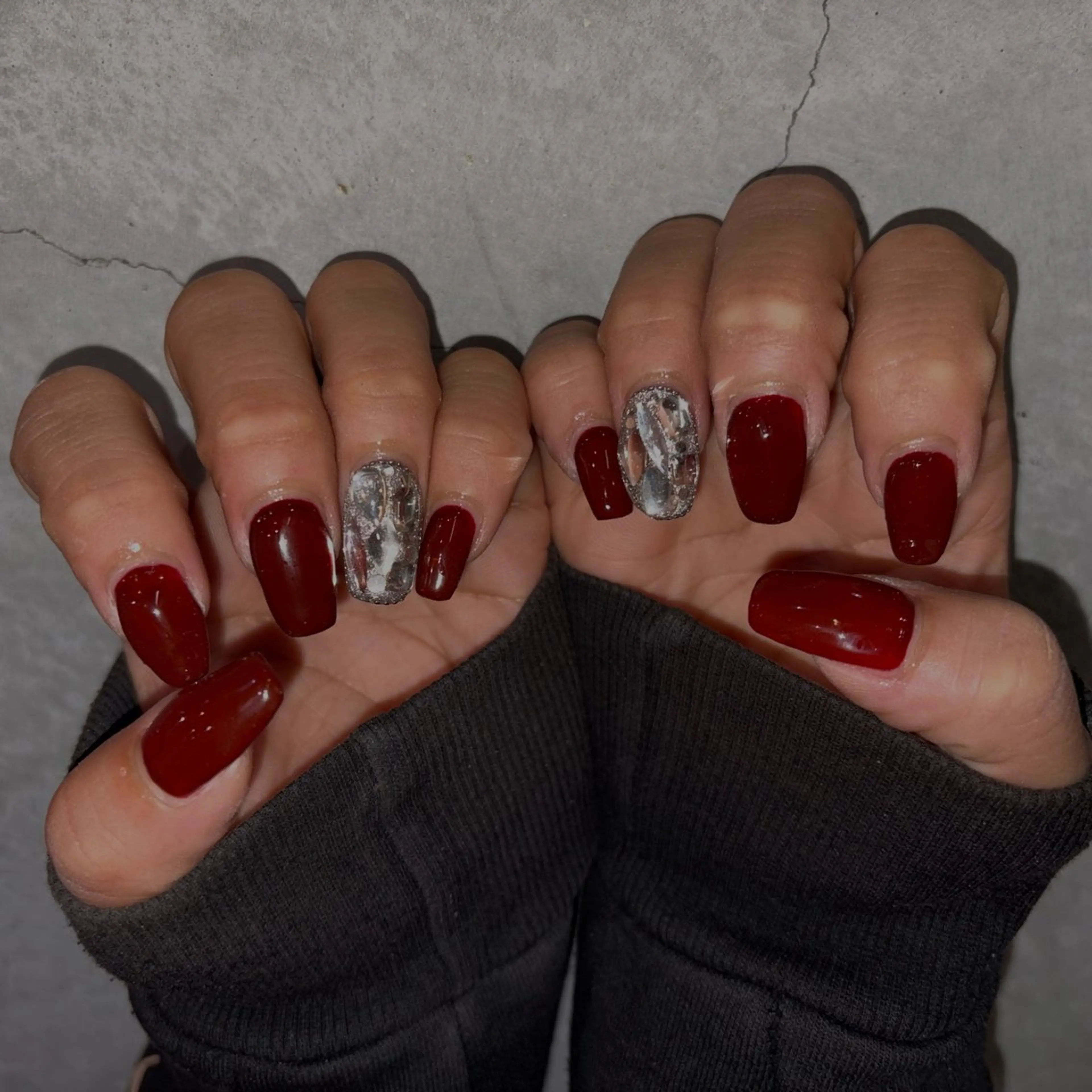 ネイル アートネイル 長さ出し フットネイル ハート キラキラネイル Vante梅田店所属・vante_aimi .パラジェル取扱店のネイルデザイン