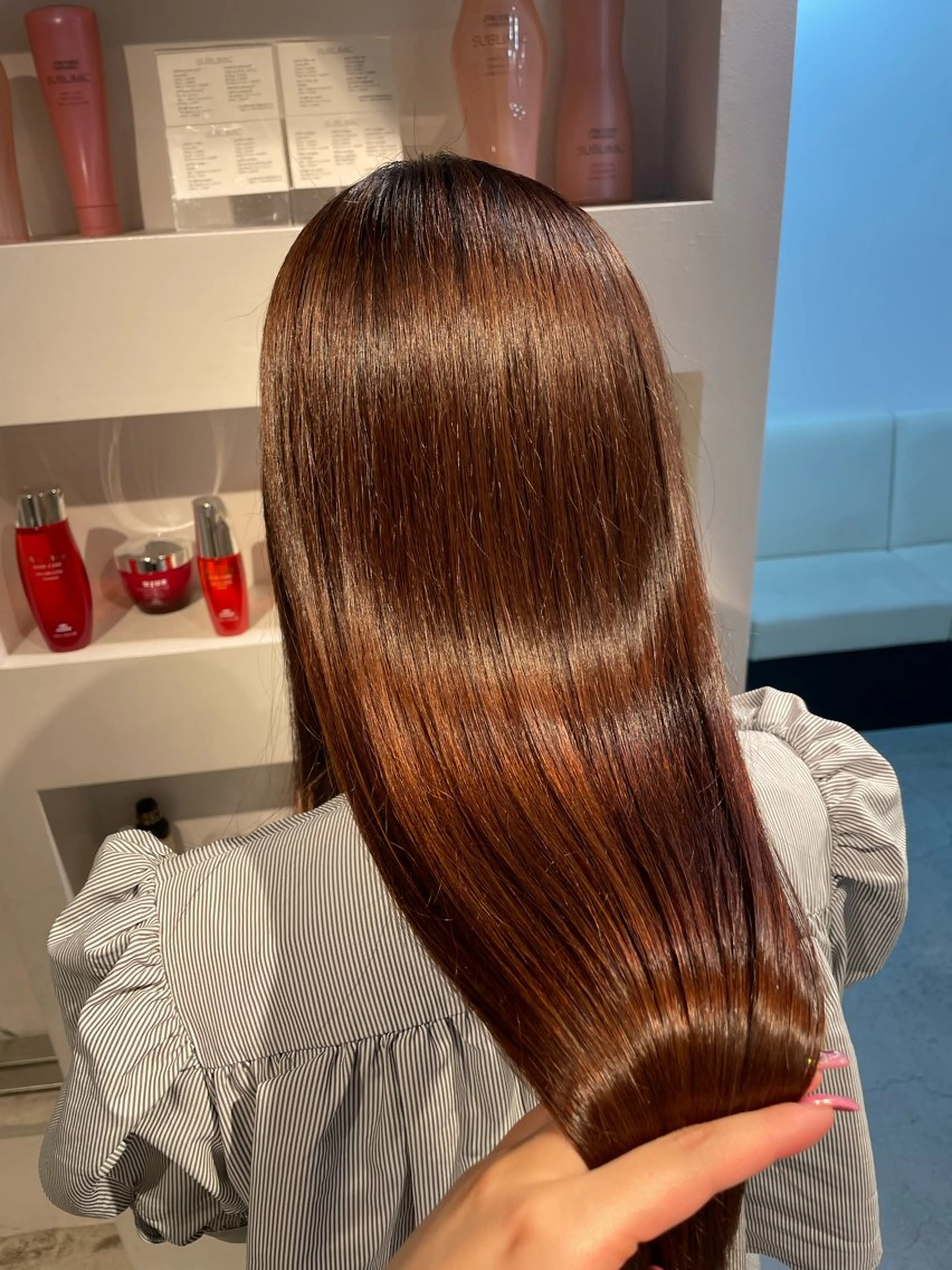 ロング カラー ヘアカラー トリートメント AITOKYO Ｓ渋谷所属・渋谷/ハイトーン/ ブリーチ/歩夢のヘアスタイル