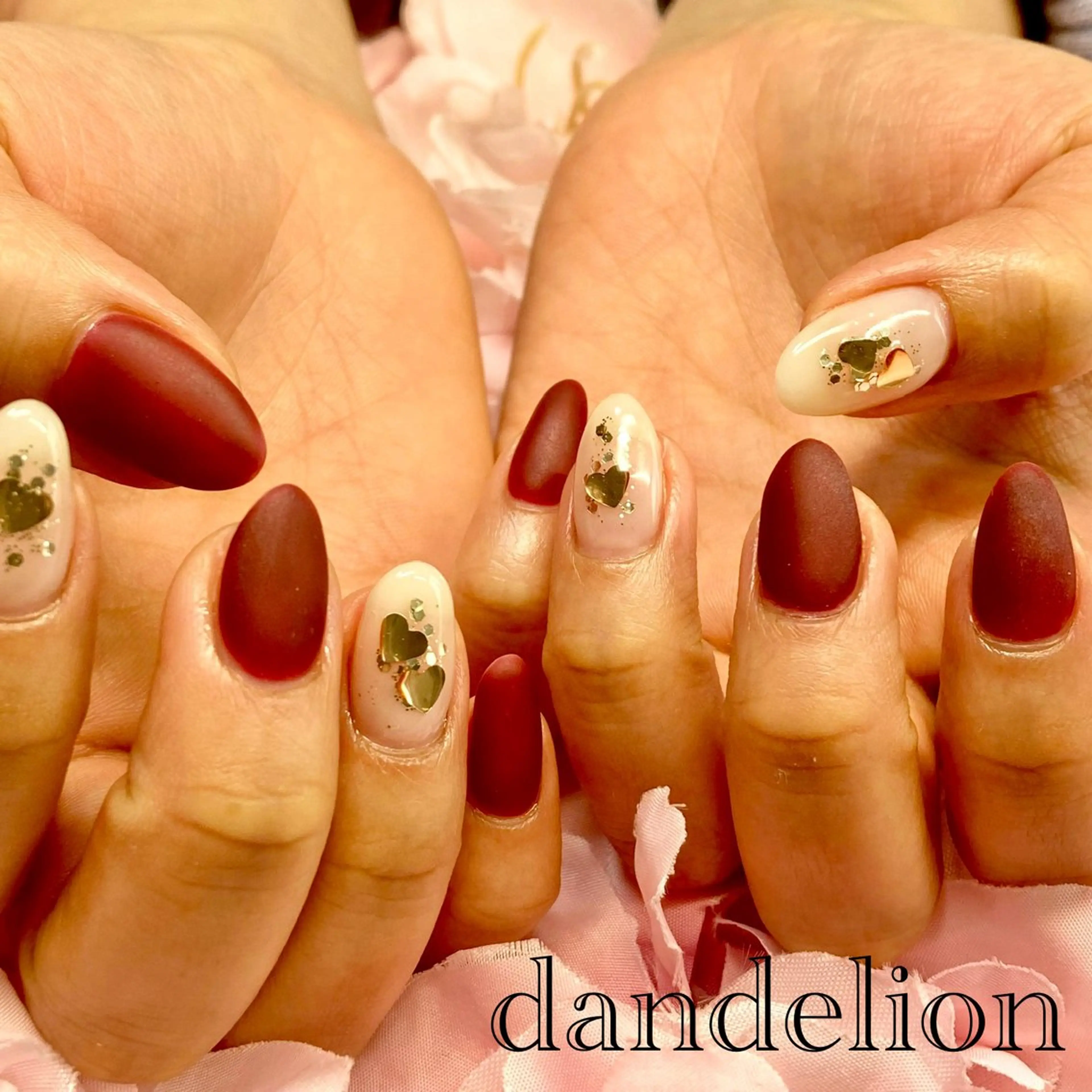 ネイル ハンドネイル ハンドケア dandelion ダンデライオンのネイルデザイン