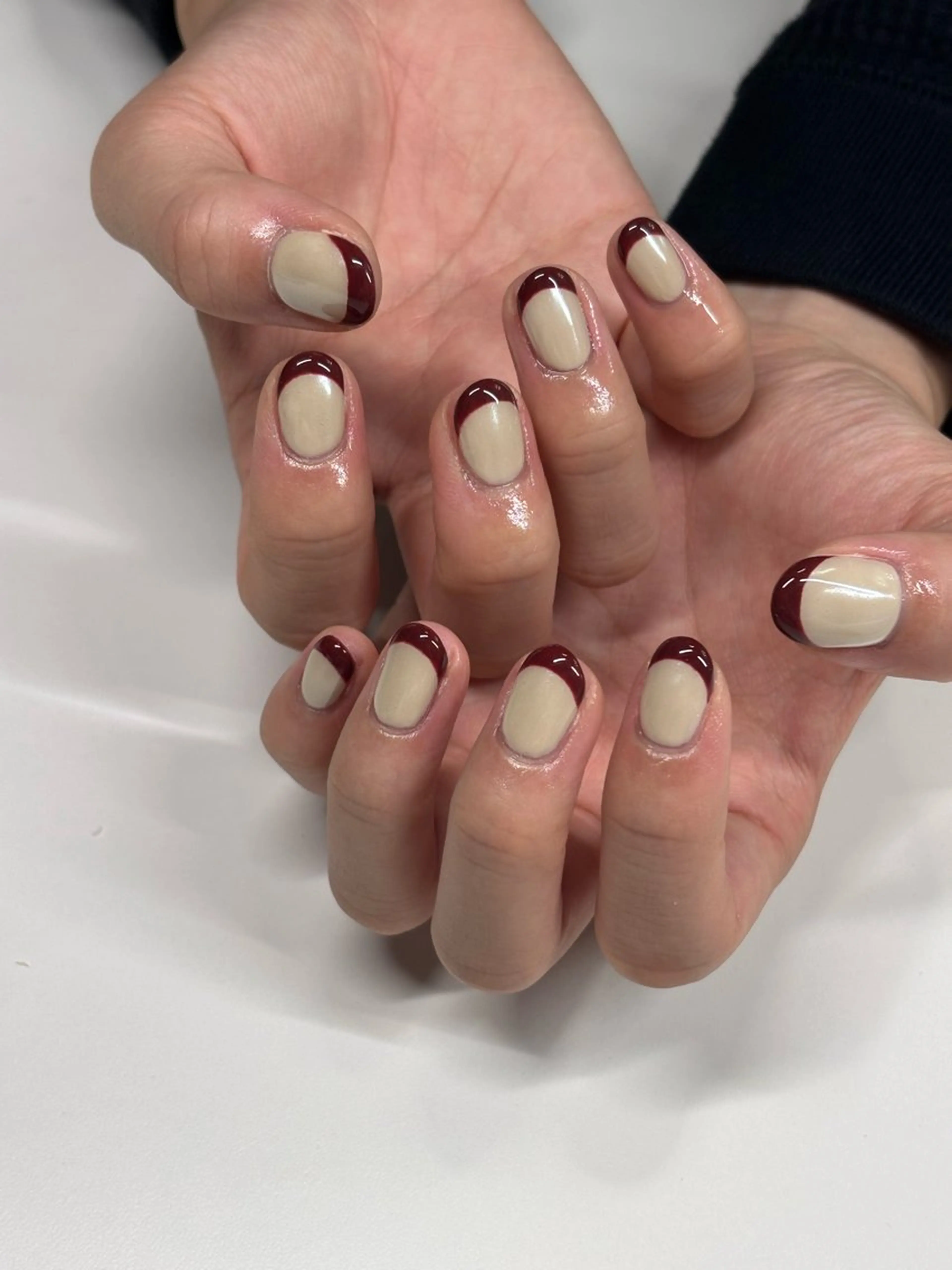 ネイル フレンチネイル ミラーネイル シンプルネイル iconail 下北沢 NONのネイルデザイン