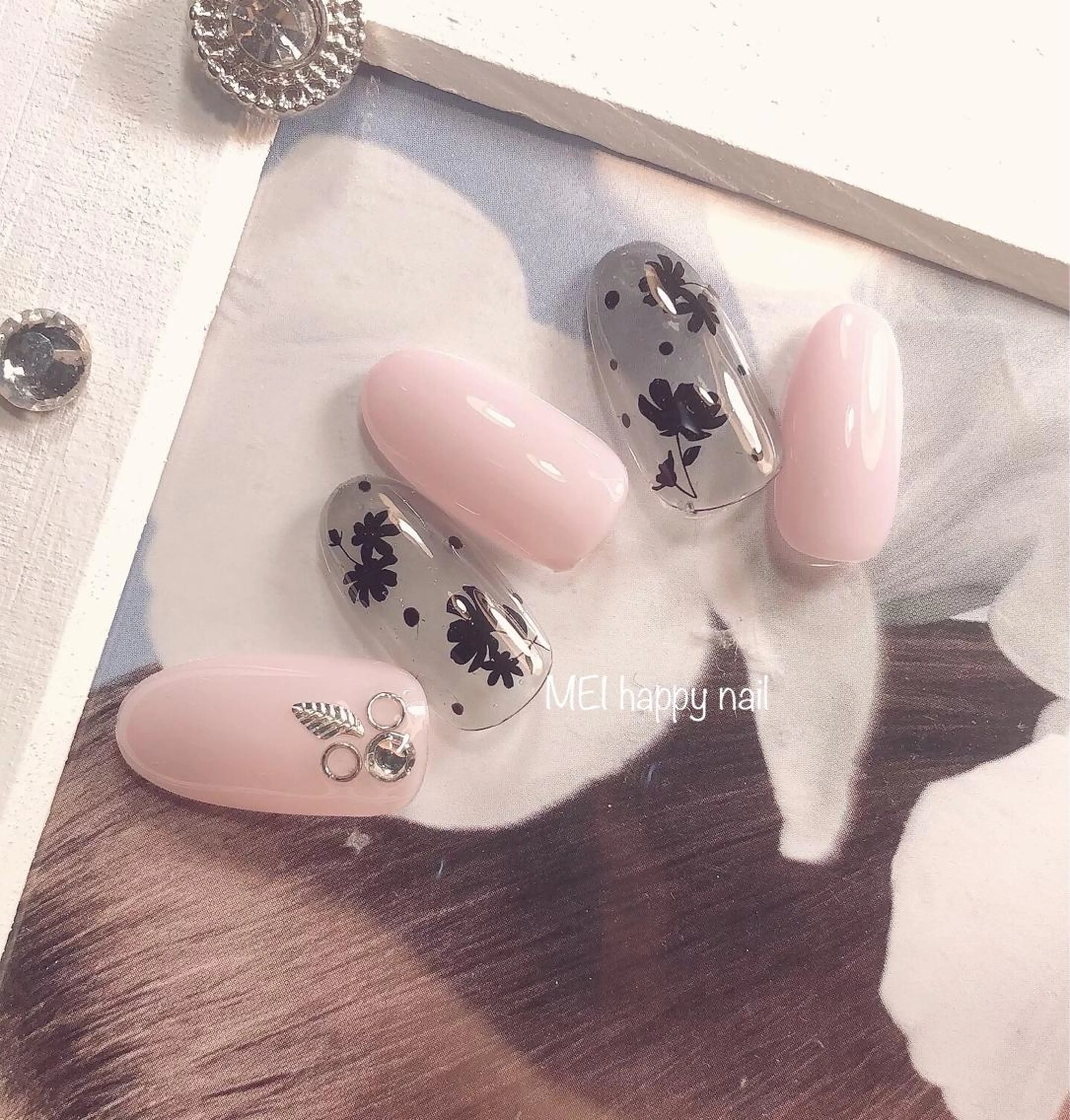 ネイル 北浦和 自爪育成ケアのネイルデザイン