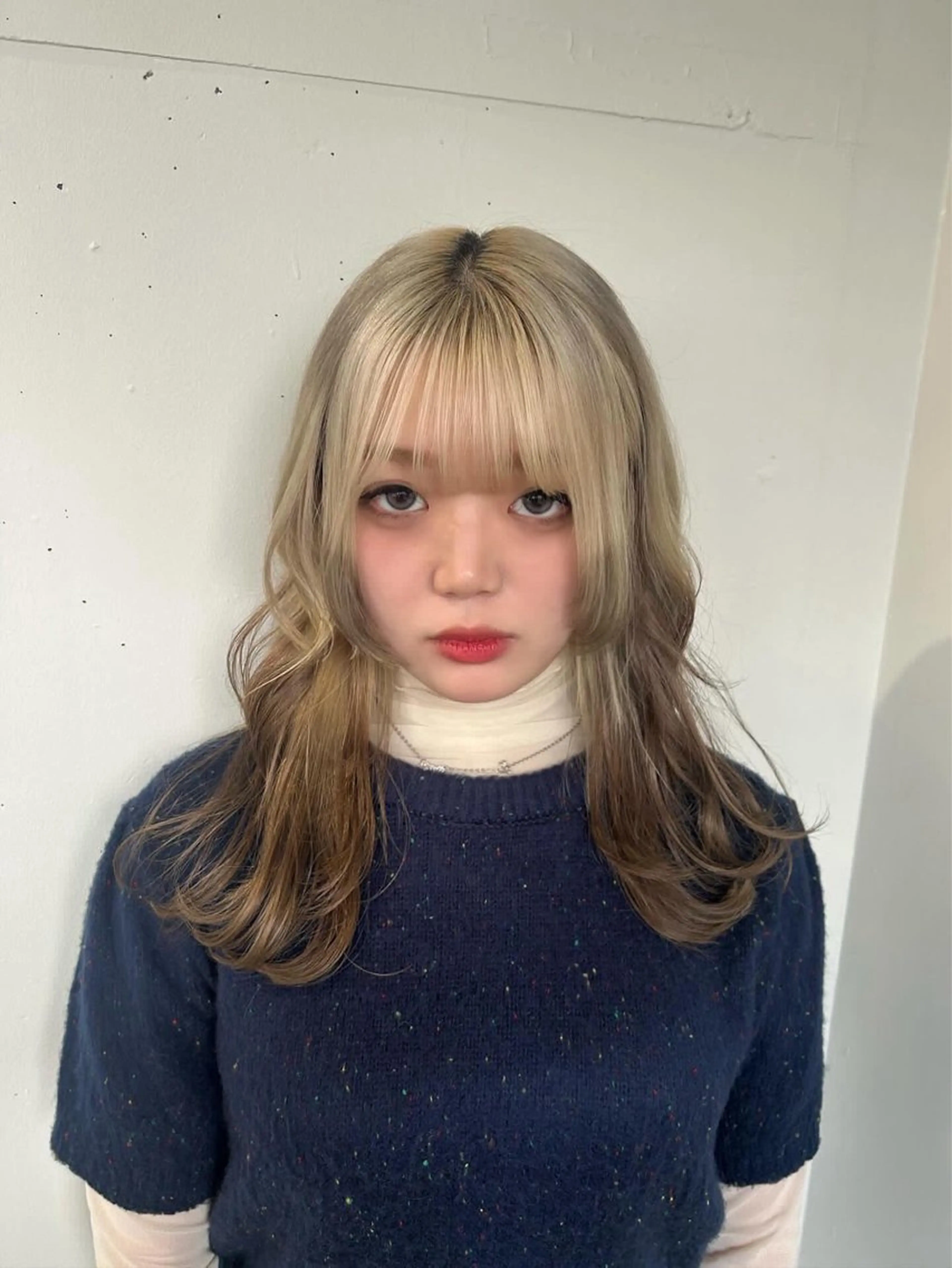 ロング 顔周りカット 姫カット レイヤーカット 韓国風レイヤー/新潟 /小新/愛咲🎀のヘアスタイル