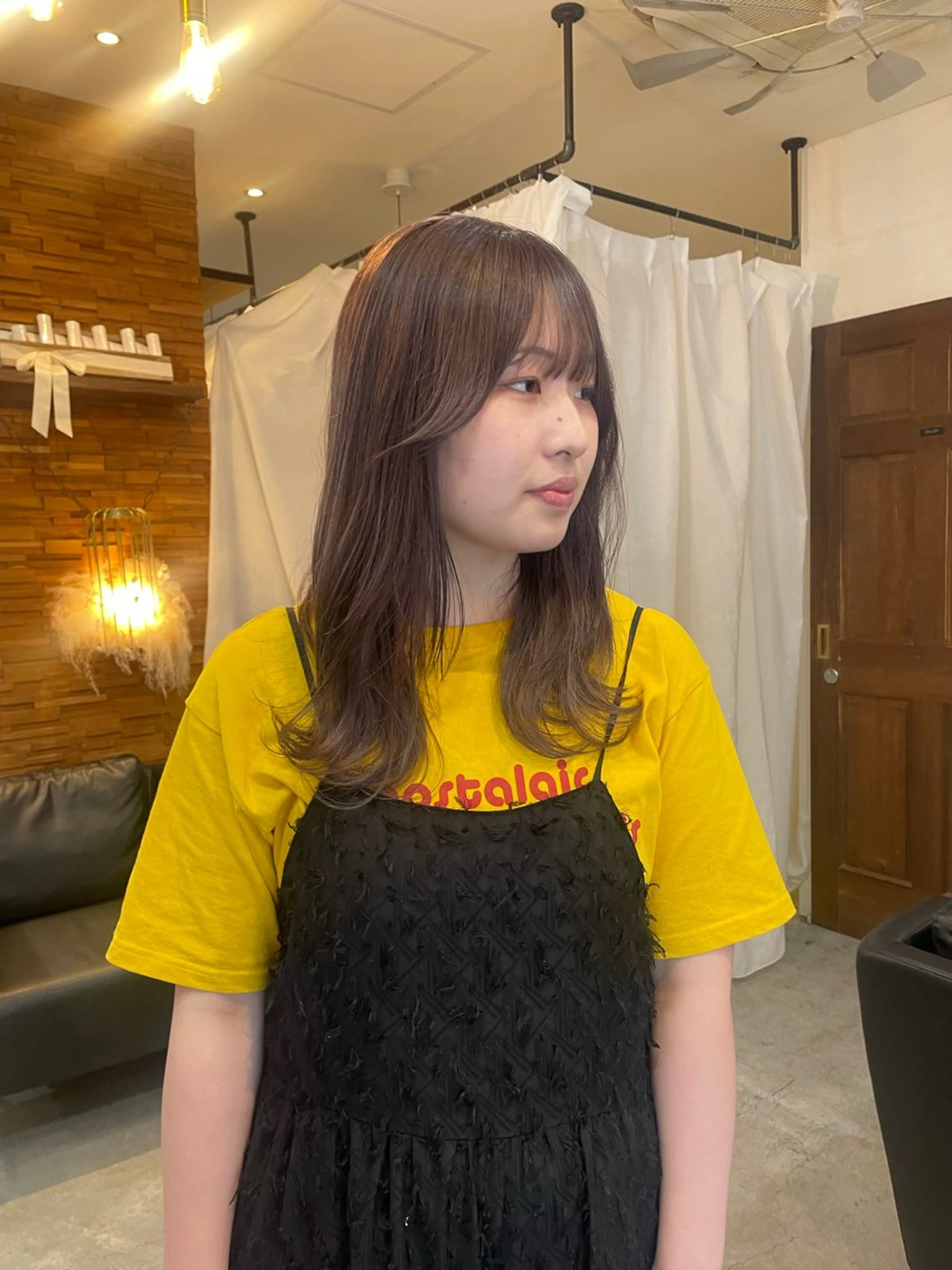 セミロング 顔周りカット 🎀サヤカ🎀のヘアスタイル