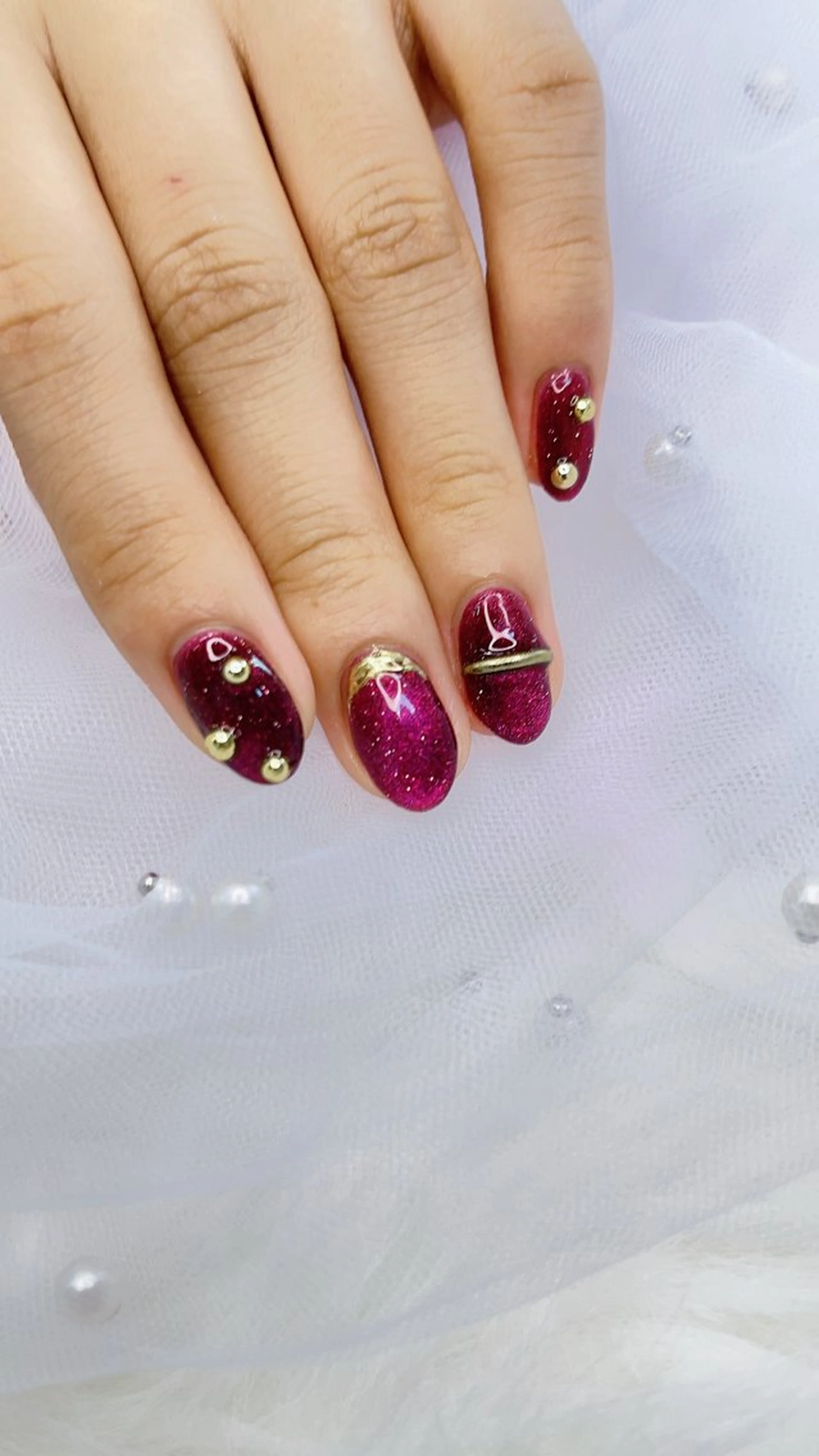 ネイル フラッシュネイル マグネットネイル my nail plus野江内代のネイルデザイン