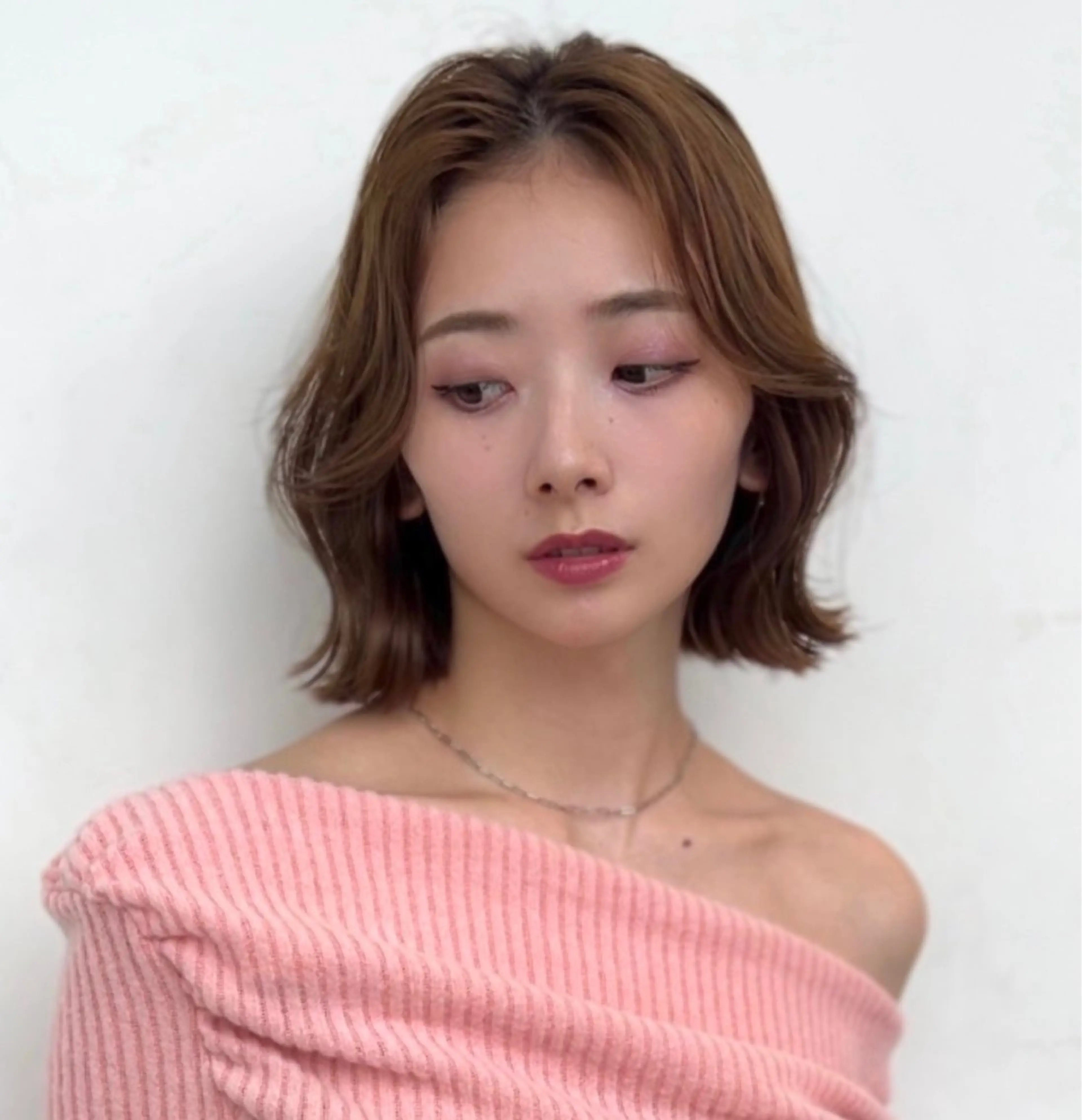 ショート カラー 莉乃/縮毛矯正/髪質 改善/艶カラーのヘアスタイル