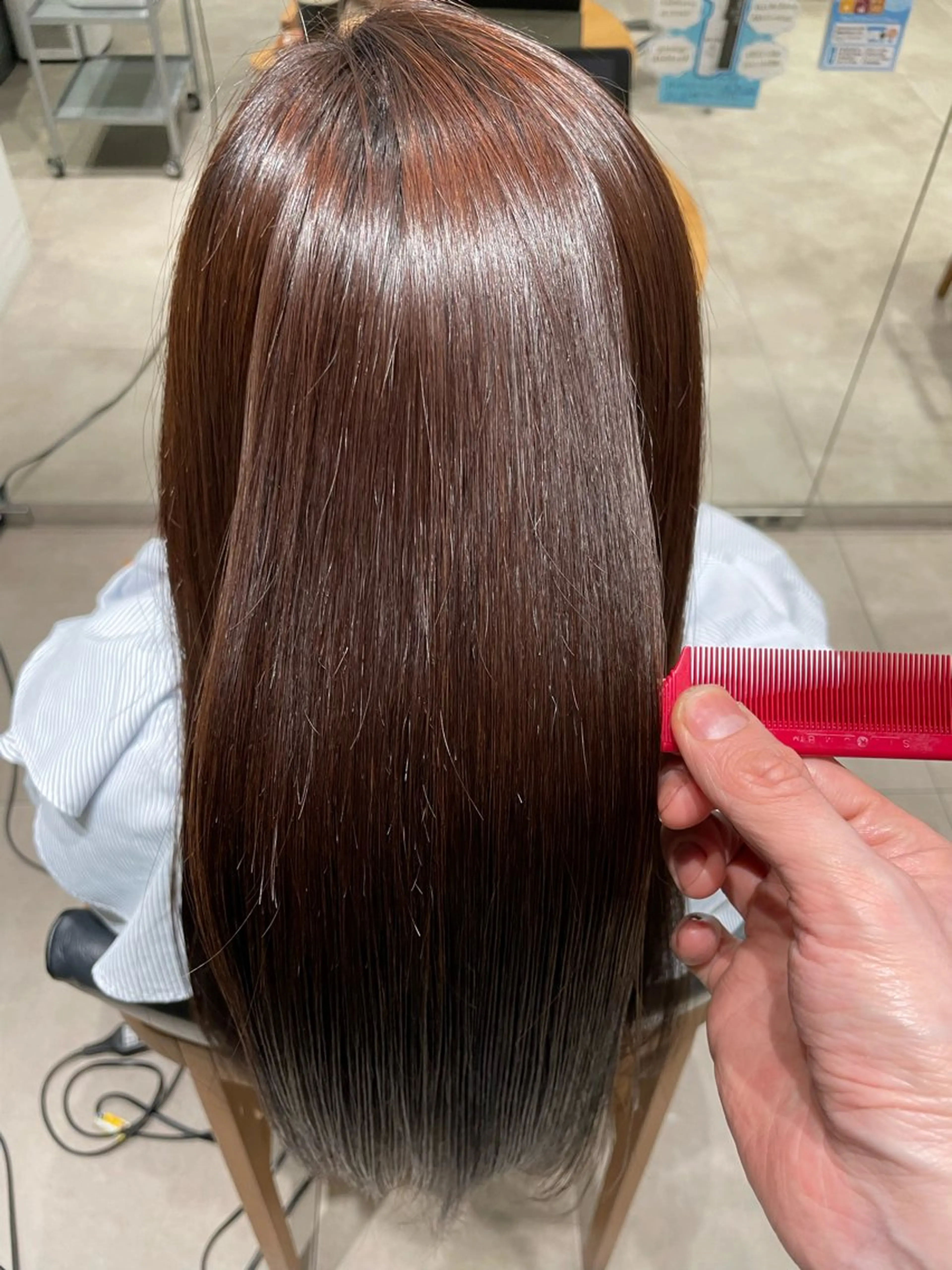 ロング 髪質改善カラー＆ 縮毛矯正　石井良平のヘアスタイル