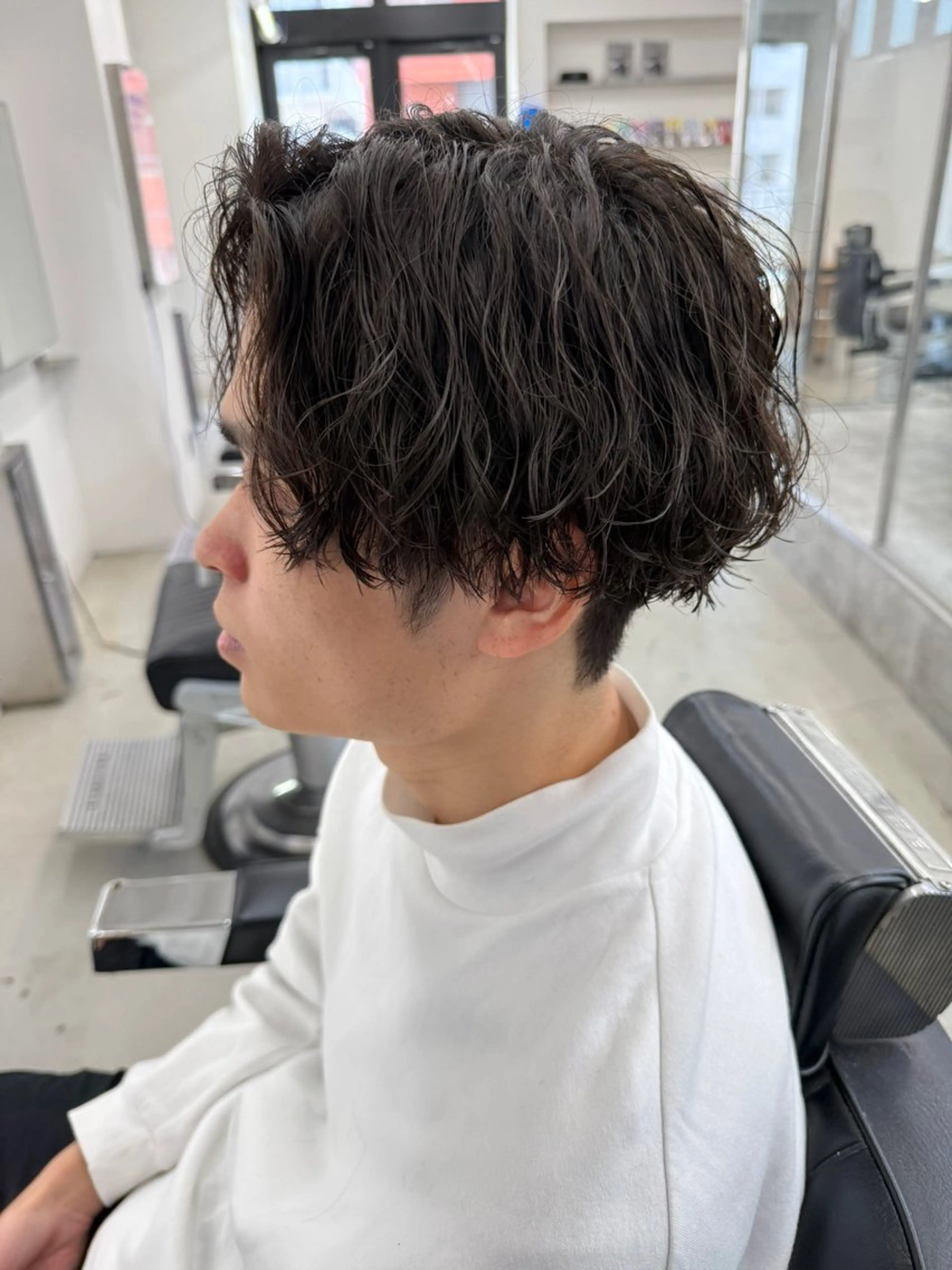 ショート カラー パーマ ヘアアレンジ メンズ カット パーマ トリートメント ヘアセット 亀井隆汰/メンズ専門 パーマ特化美容師のヘアスタイル