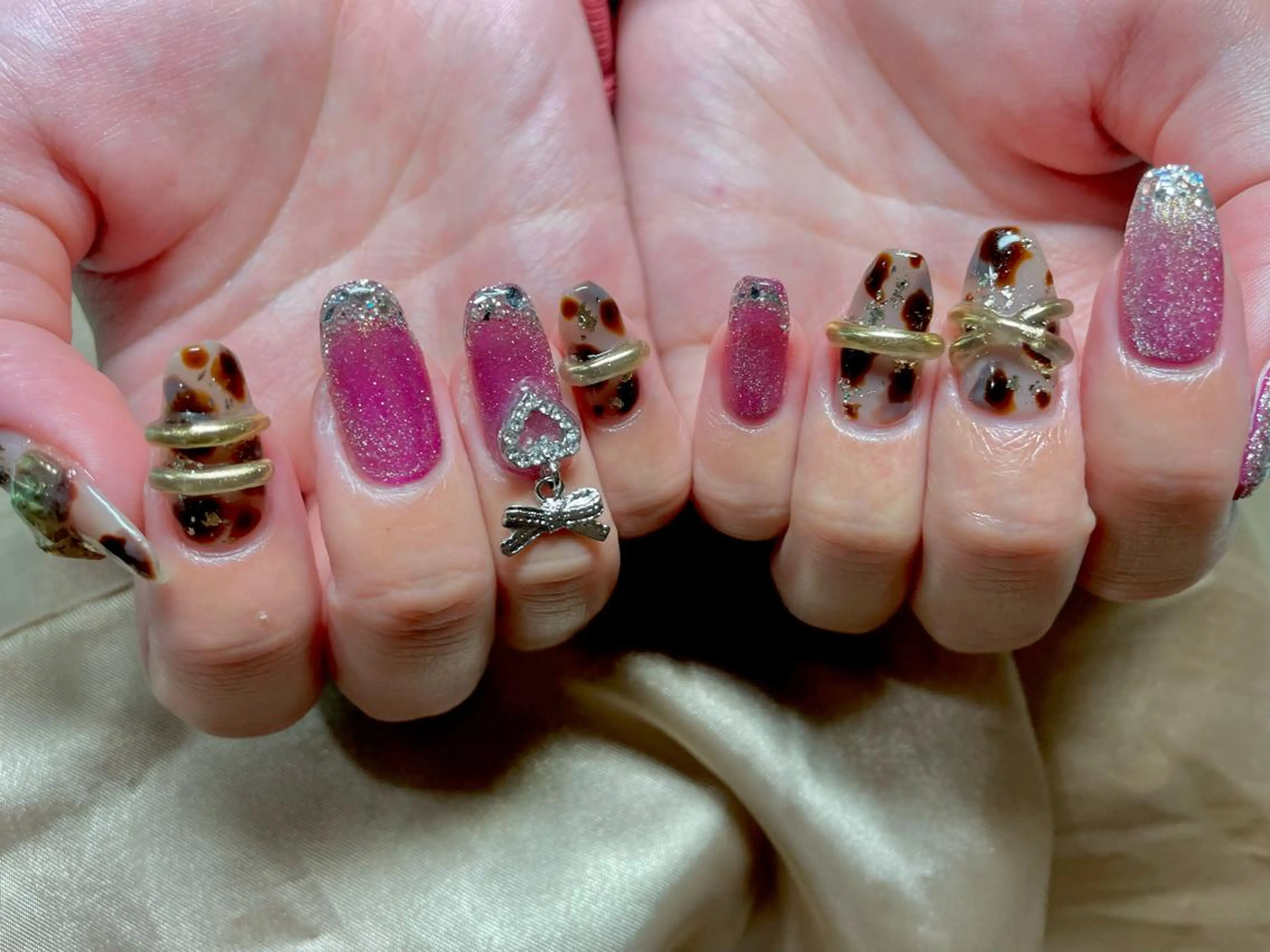 セミロング ネイル Home salon Rのネイルデザイン