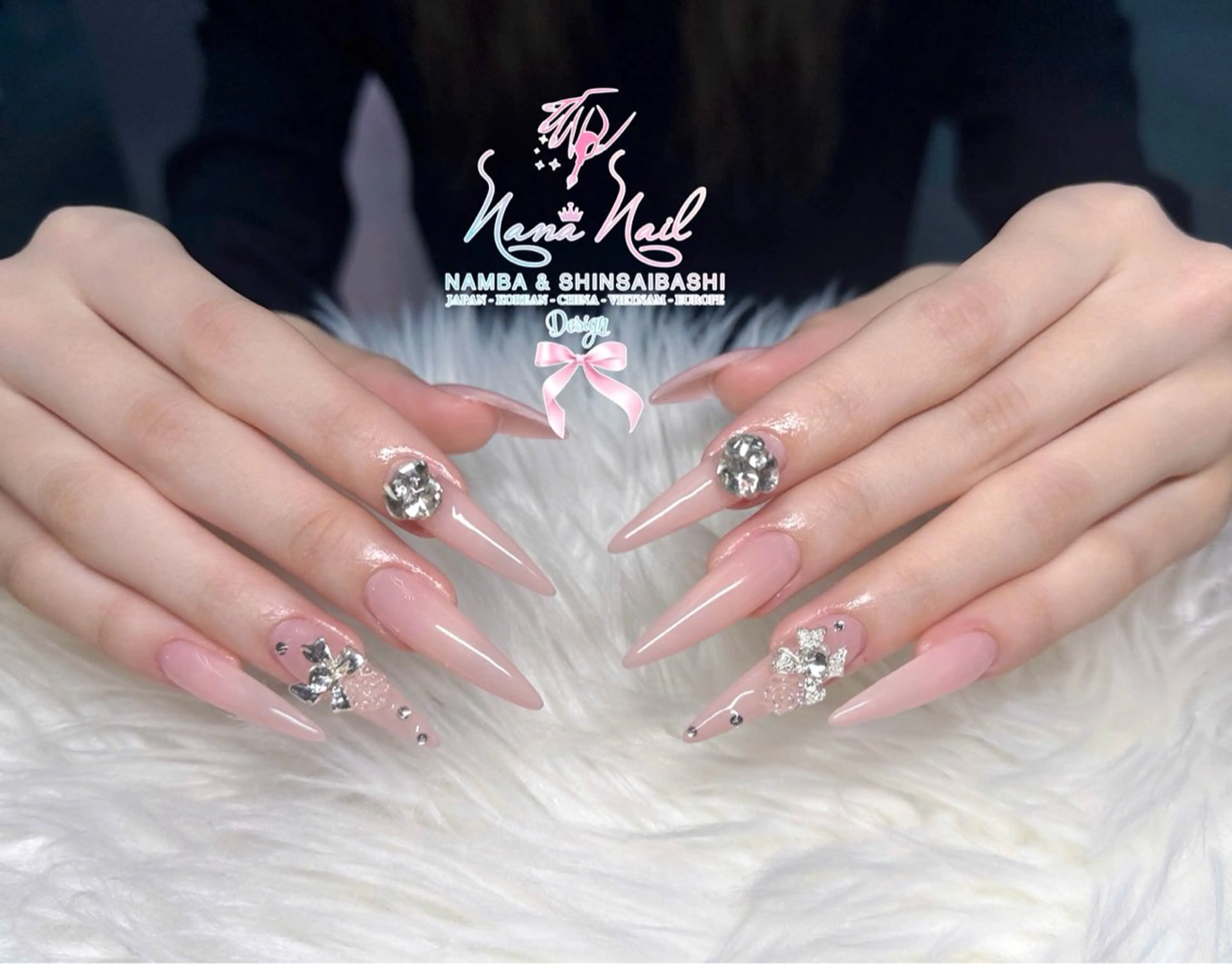 【長さだし】ジェル4本アート・パーツ付け放題 ¥10400→¥8840オフ無料の写真