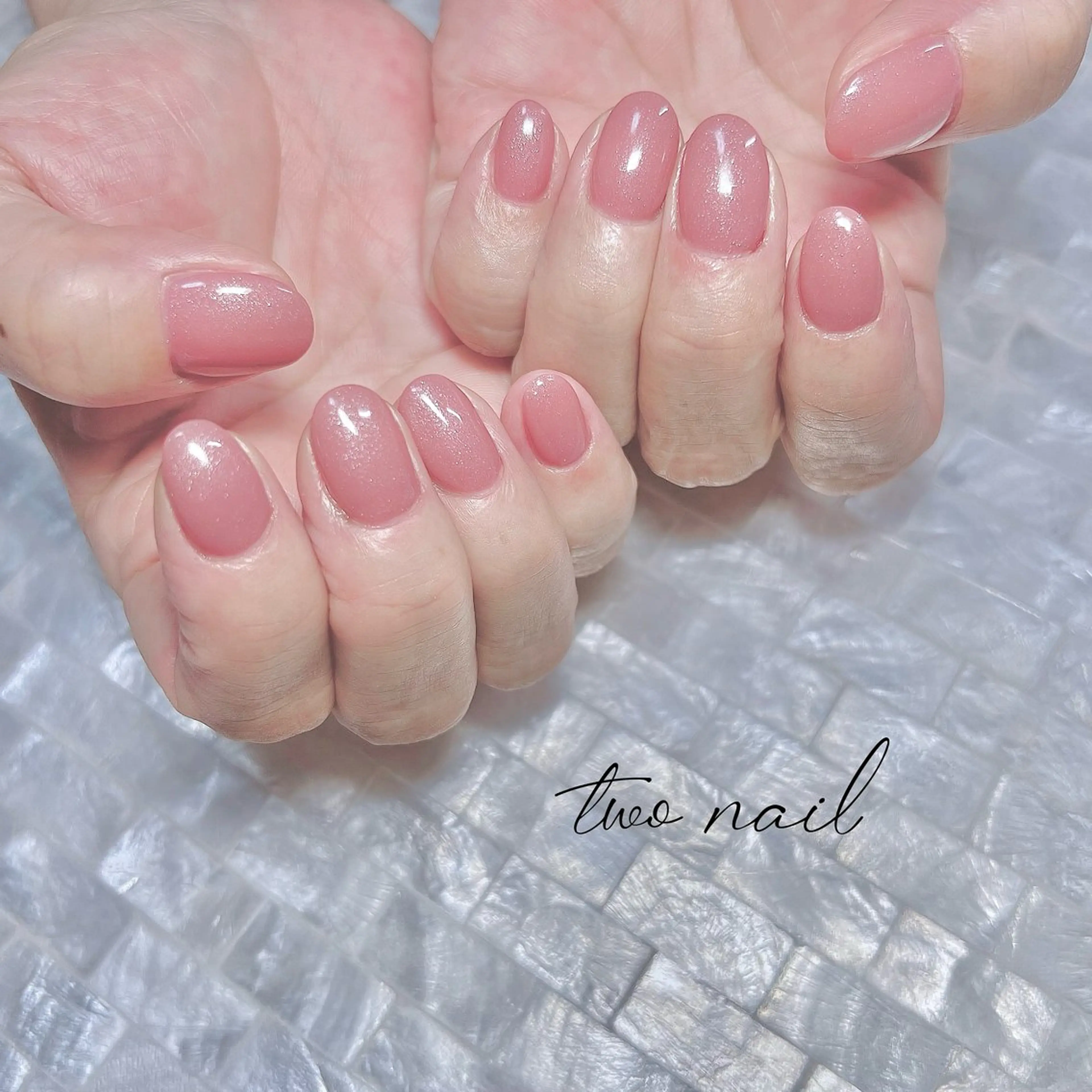 ネイル ネイルチップ ホワイト ハンドネイル two nailのネイルデザイン