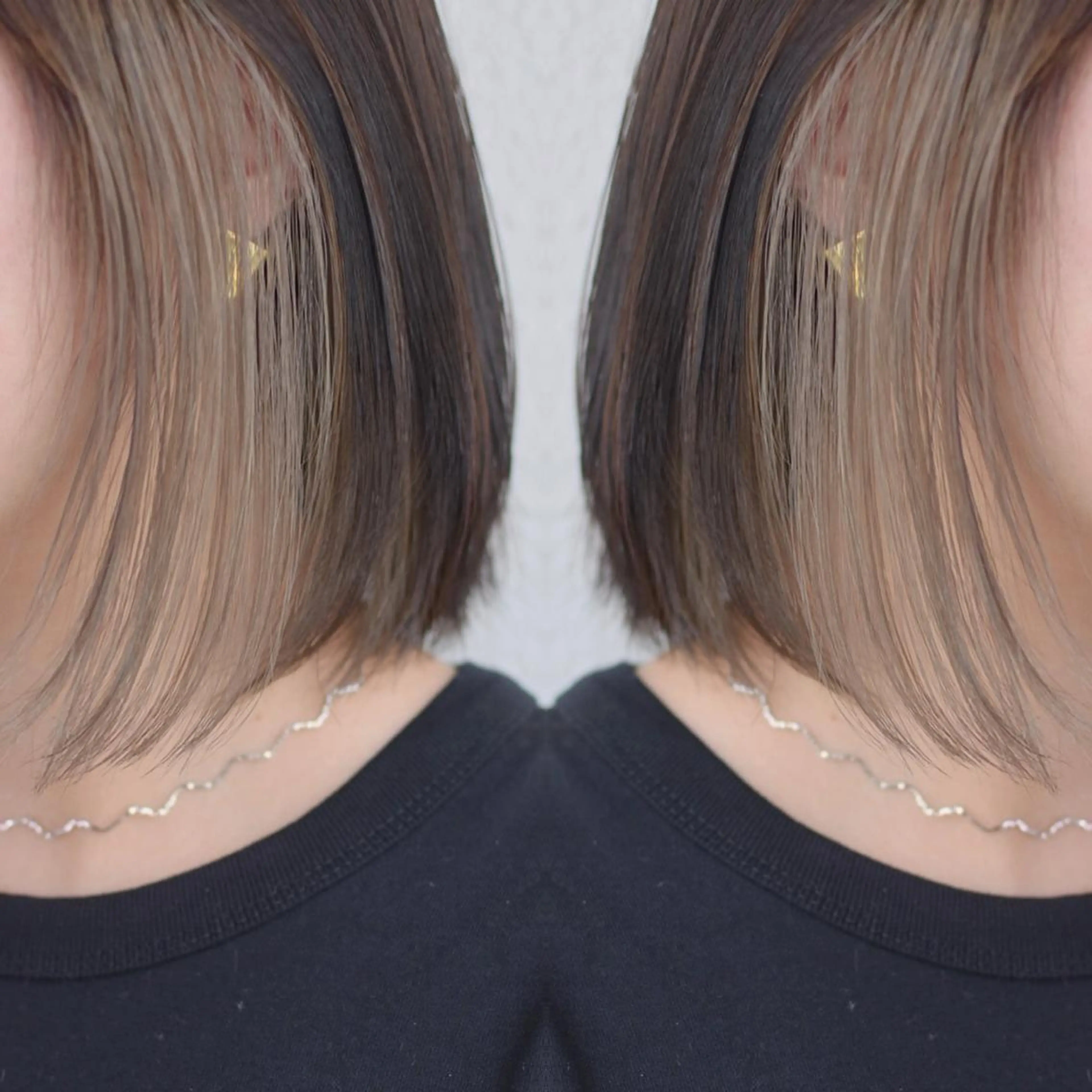 ショート カラー ヘアアレンジ インナーカラー カット ヘアカラー トリートメント 竹内啓太 ボブのヘアスタイル