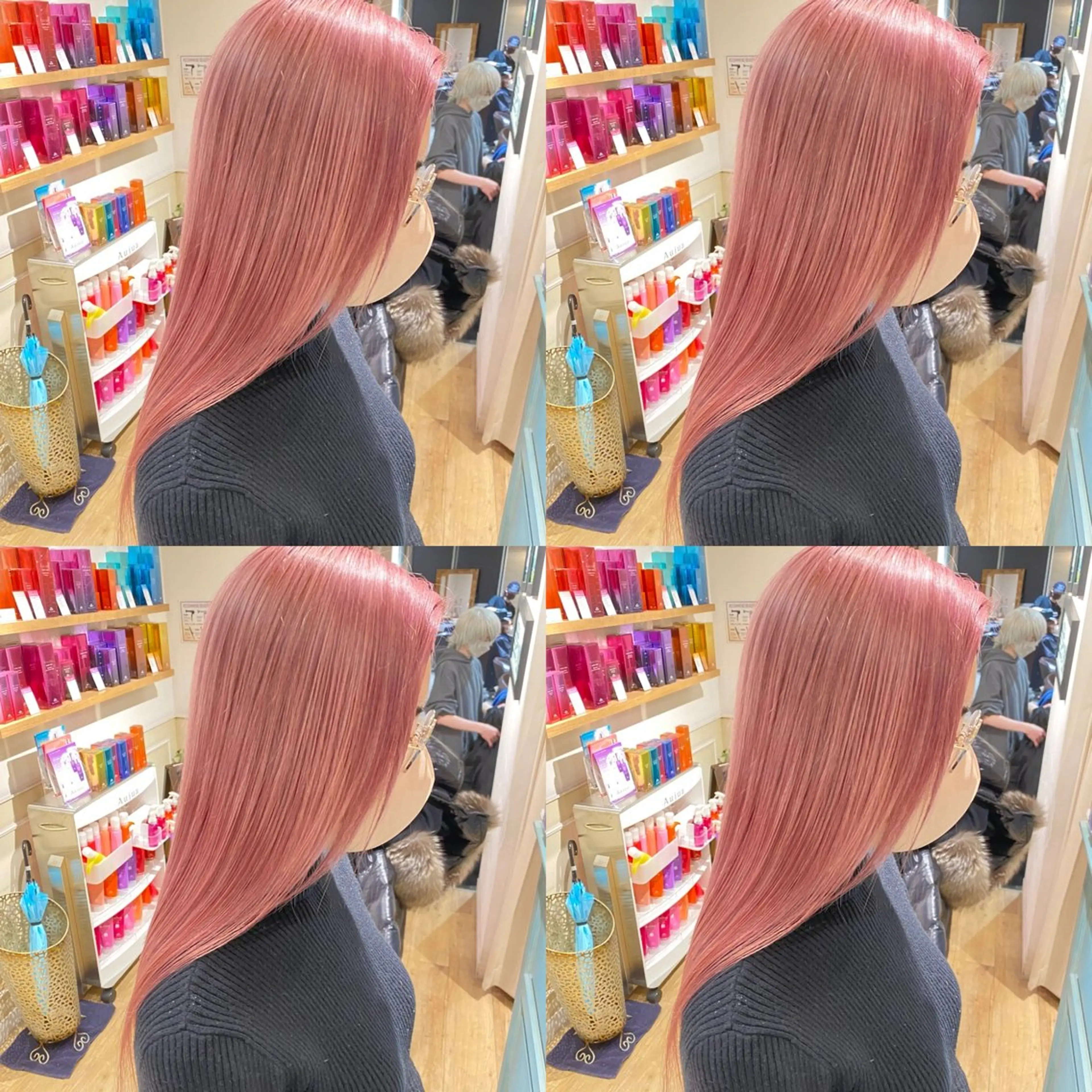 ロング カラー ピンクカラー 髪質改善 カット ヘアカラー トリートメント 店長✨️韓国ヘア✖️ 髪質改善カラー／純大のヘアスタイル