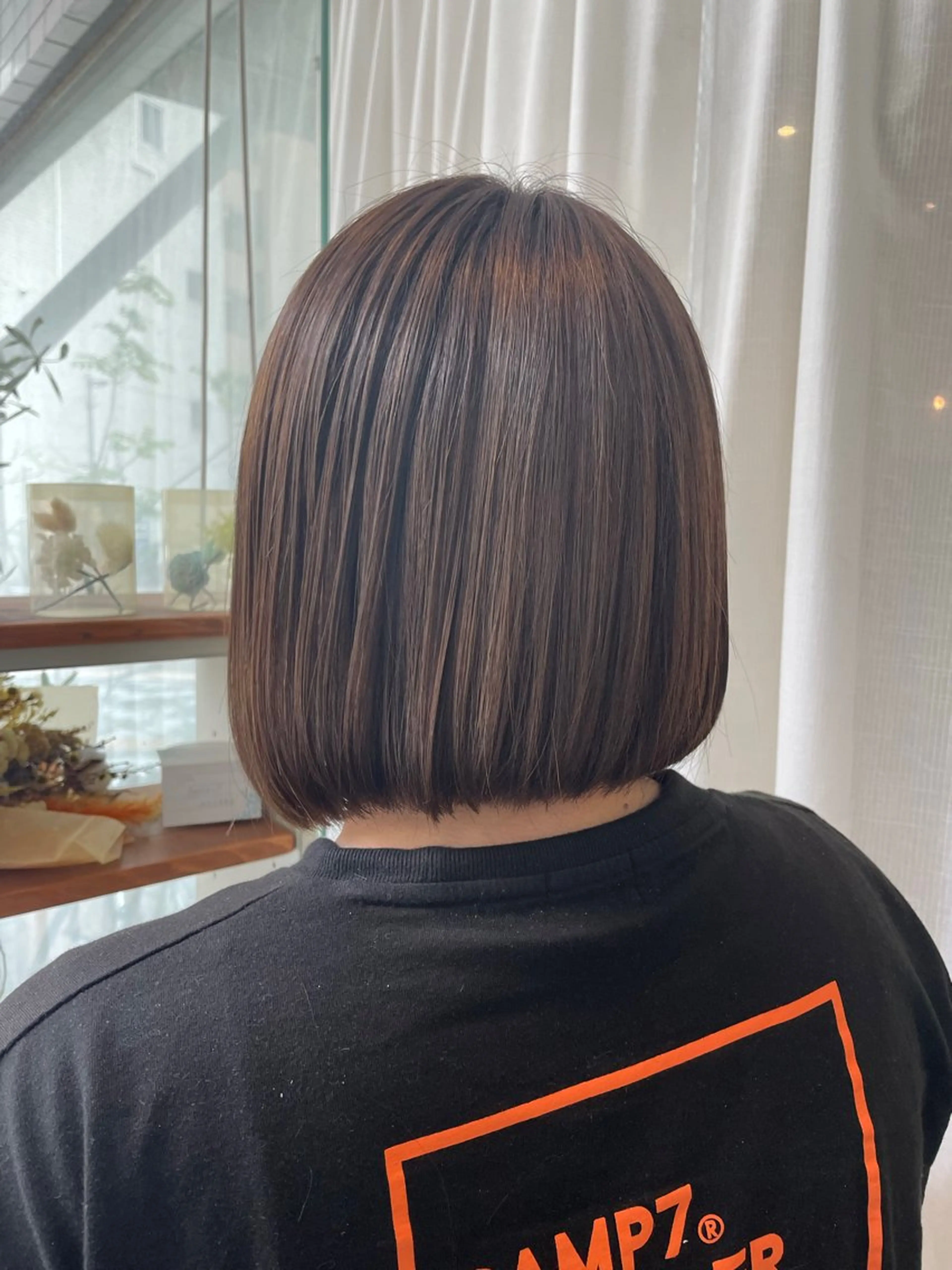 ミディアム カラー カット ヘアカラー fio マナミのヘアスタイル