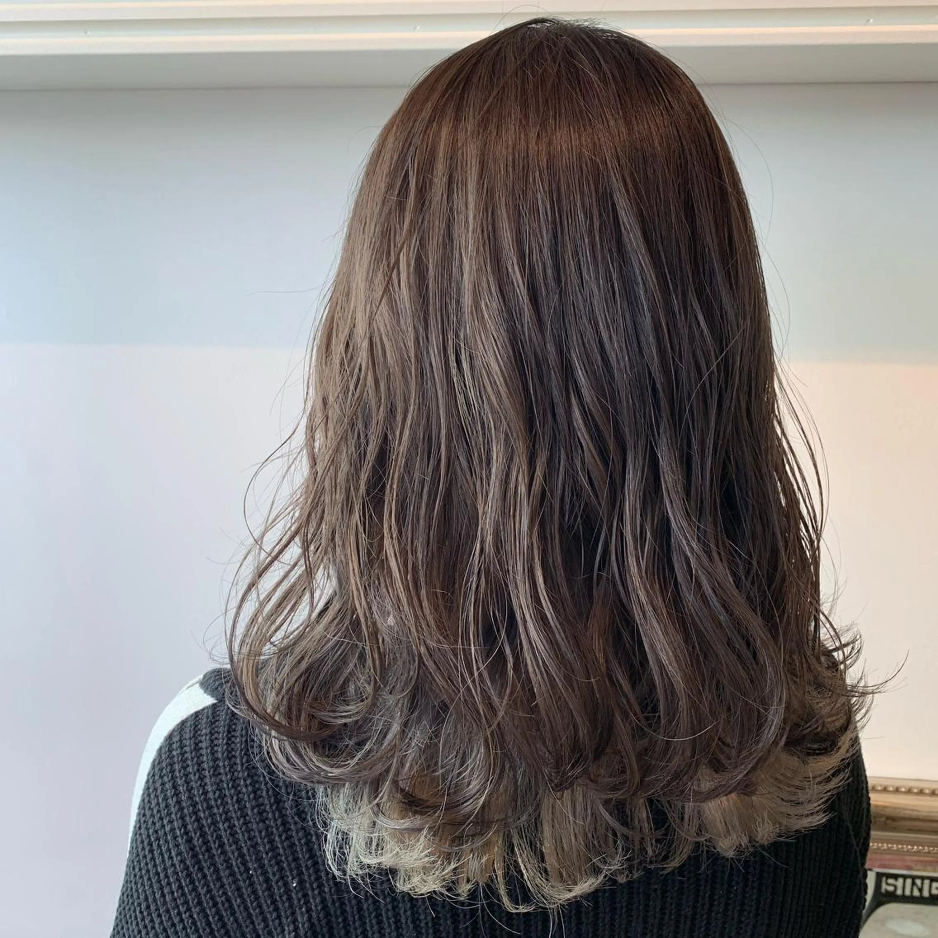 ロング カラー ヘアアレンジ アッシュ 山崎 澪 レイヤーカット/大宮のヘアスタイル