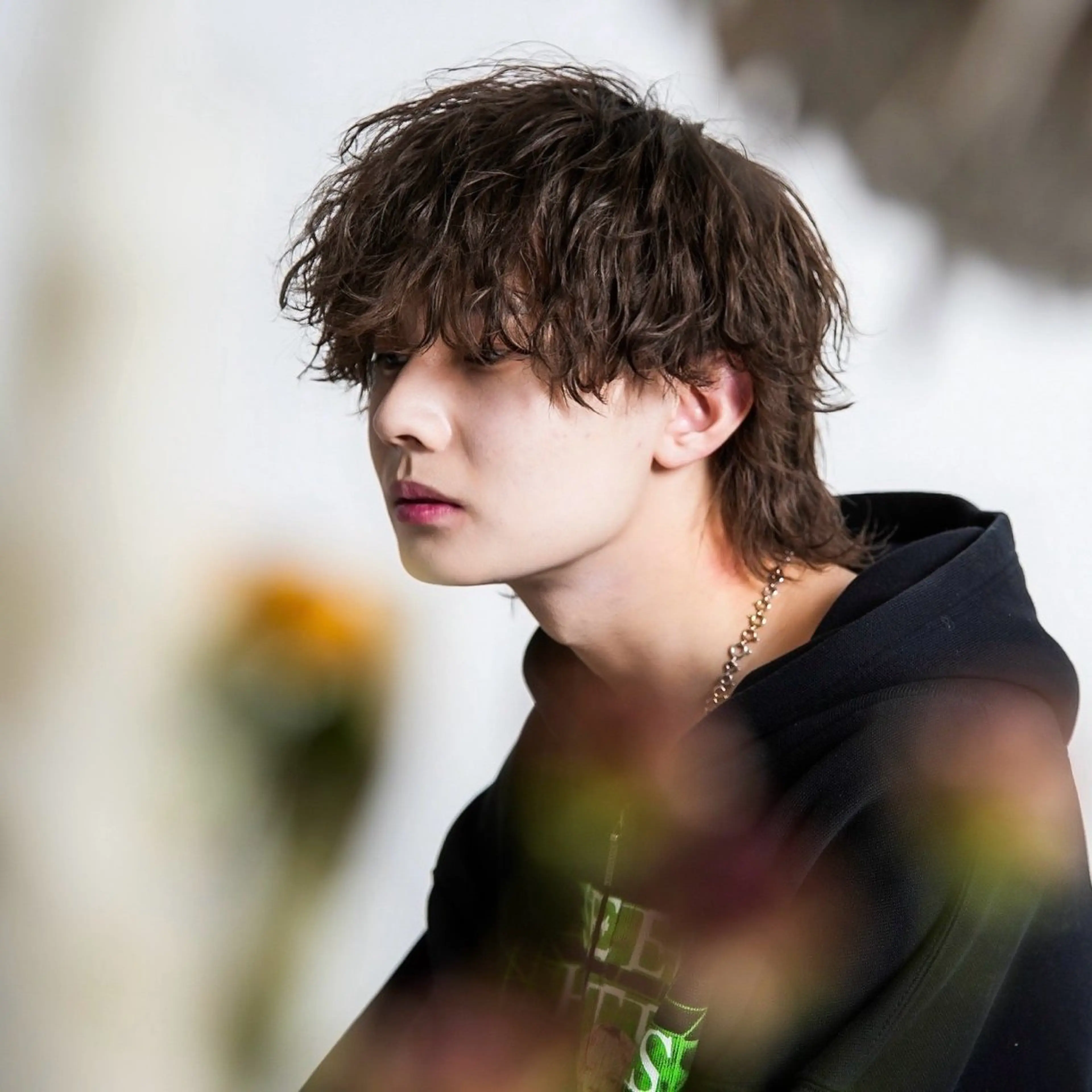 ミディアム カラー パーマ メンズ カット パーマ トリートメント シースルーマッシュ/ メンズ/KYOHEIのヘアスタイル