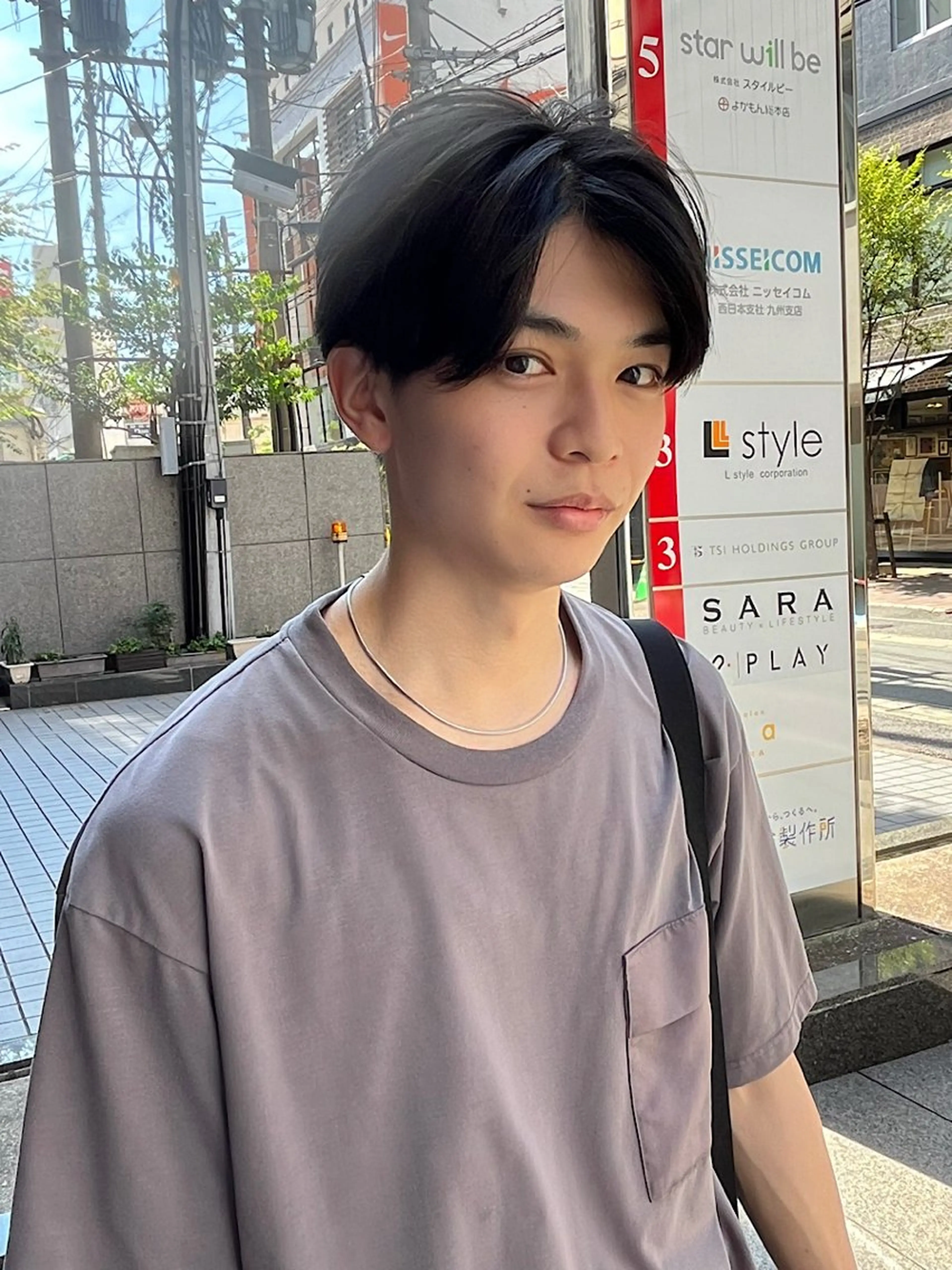 【学割U22】メンズカット毛流れセンターパート/シャンプーブロー込/ミニモ限定の写真