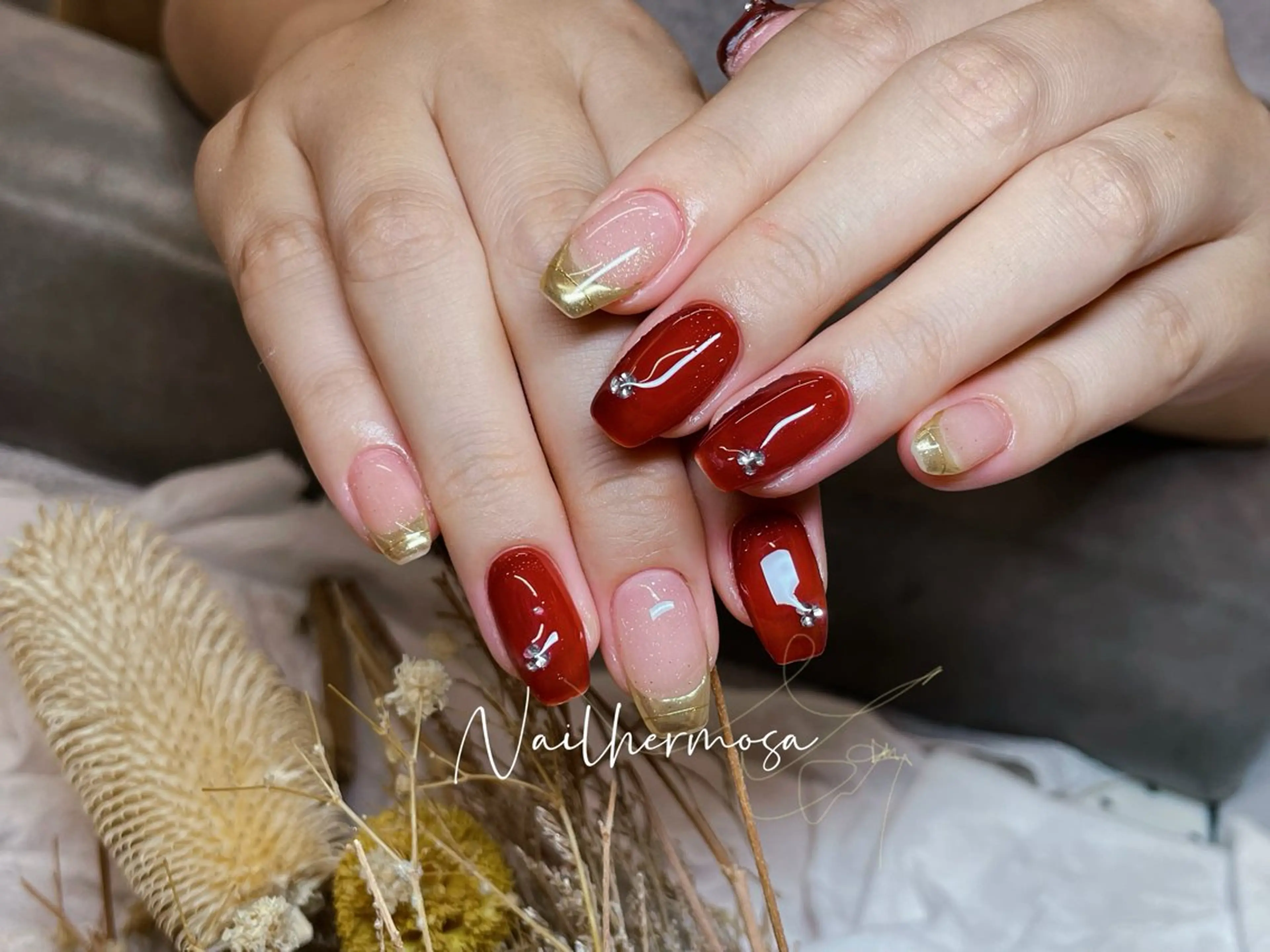 ネイル 長さ出し フラッシュネイル フットネイル ジェルネイル マグネットネイル ハンドネイル ネイル エルモサのネイルデザイン