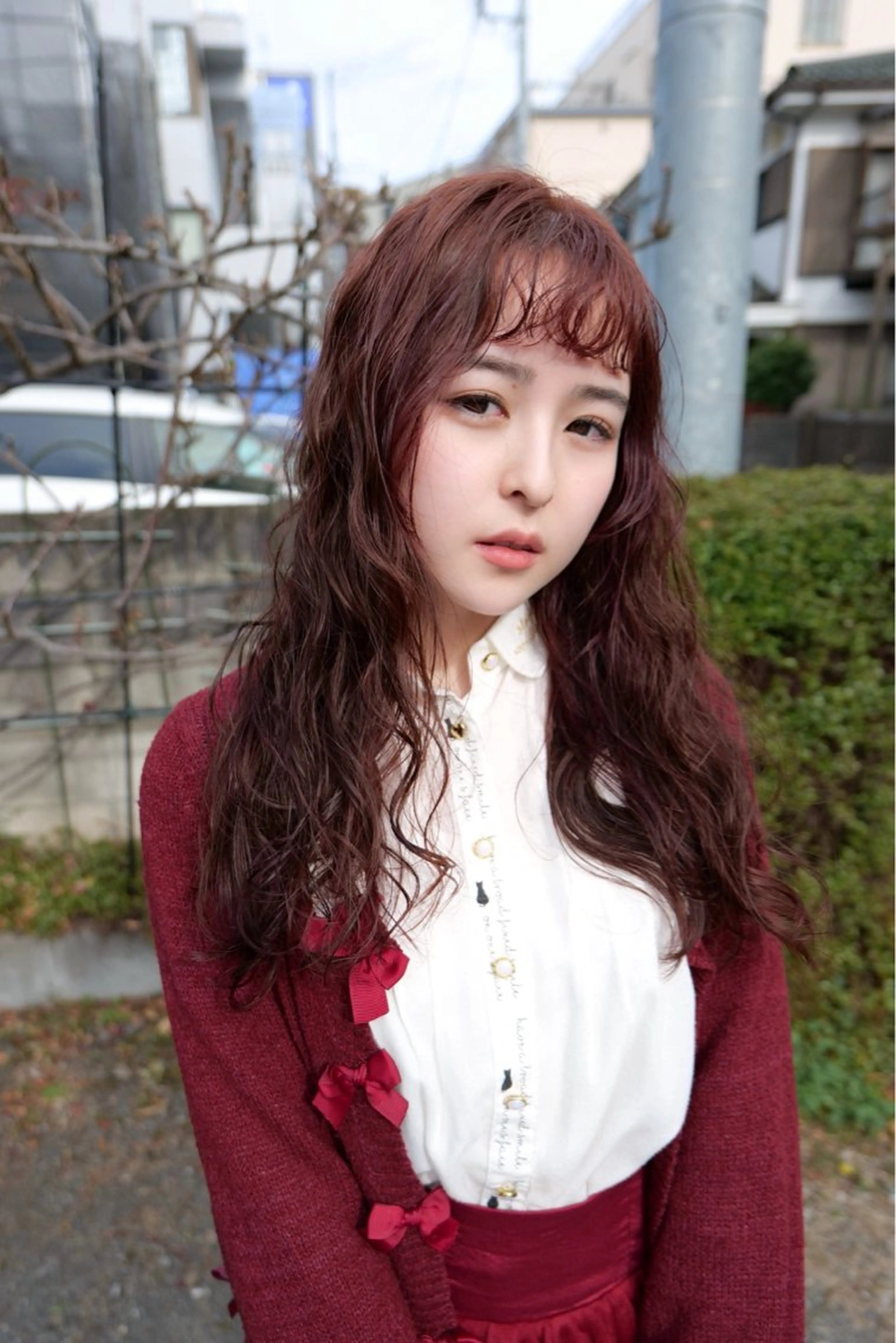 ロング カラー パーマ スパイラルパーマ 𝙱𝙻𝙴𝙽 𝚋𝚢 𝚍𝚘𝚝.所属・🤍BLEN 窓🤍のヘアスタイル