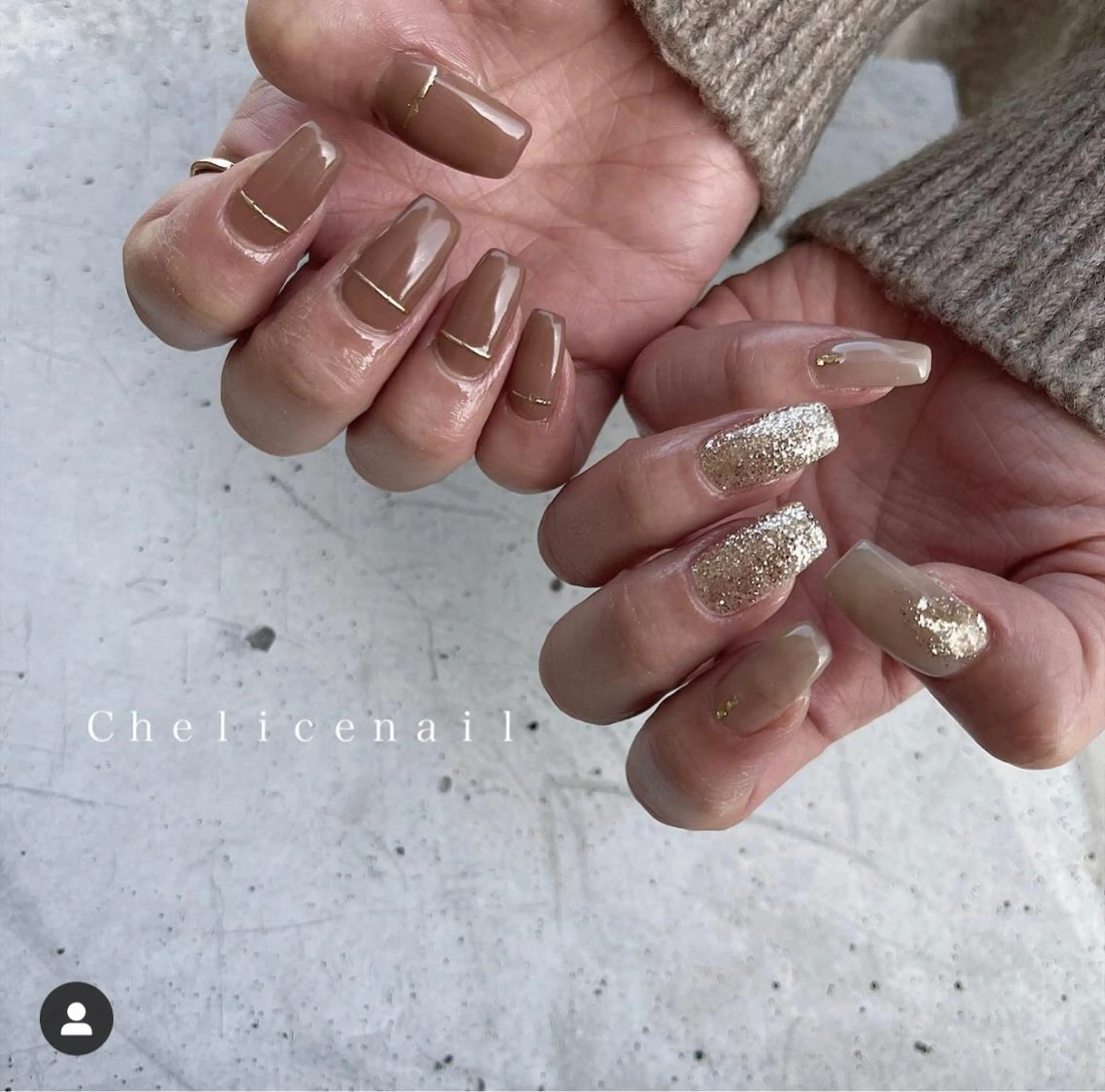 ネイル アートネイル フレンチネイル ジェルネイル レース ラメ(グリッター) Chelice nailのネイルデザイン