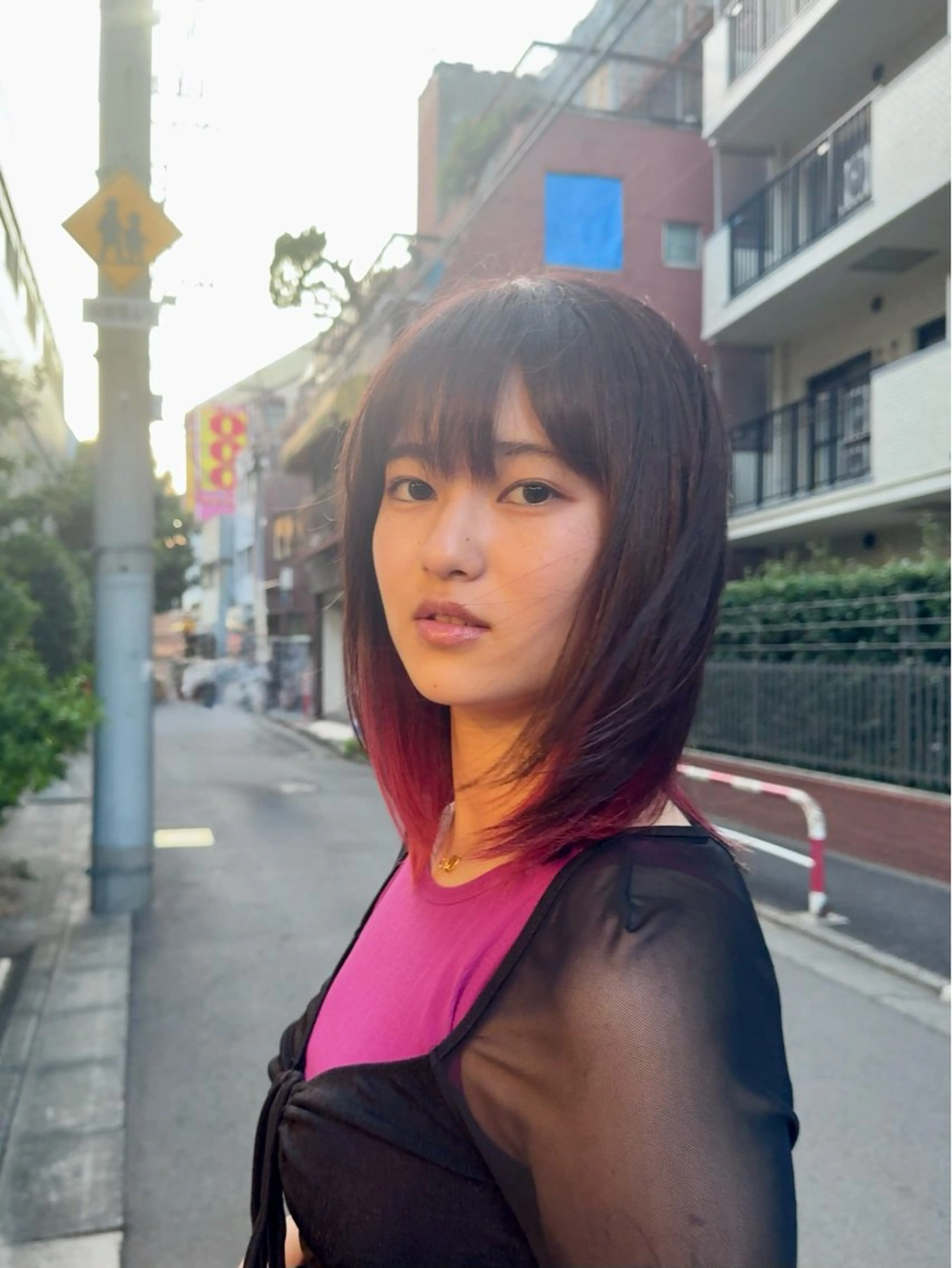 ミディアム カラー nail＆eyelash　unjour所属・Unjour Kanaのヘアスタイル