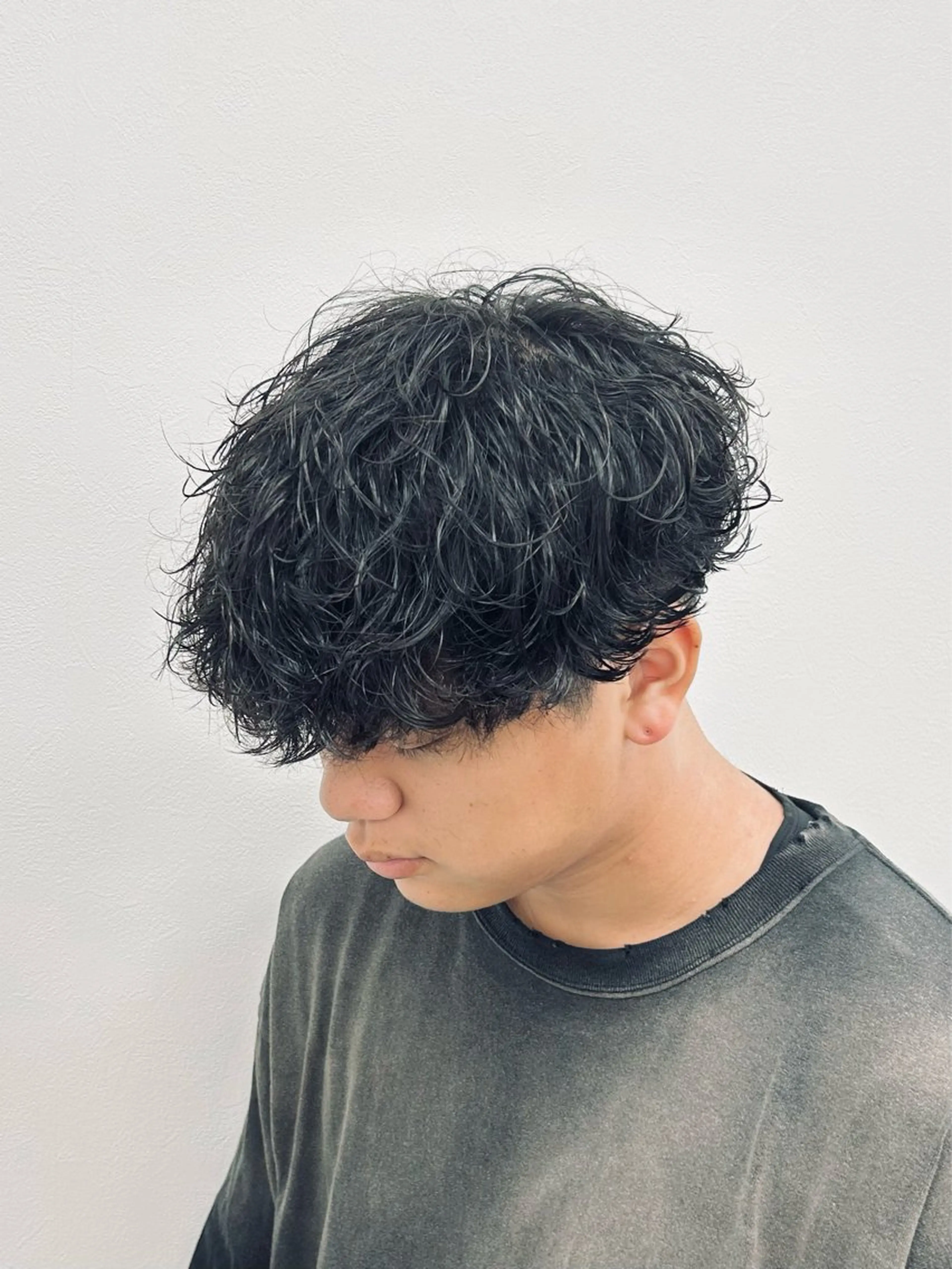 ミディアム パーマ メンズ 🏁メンズパーマ/ RYOYAのヘアスタイル