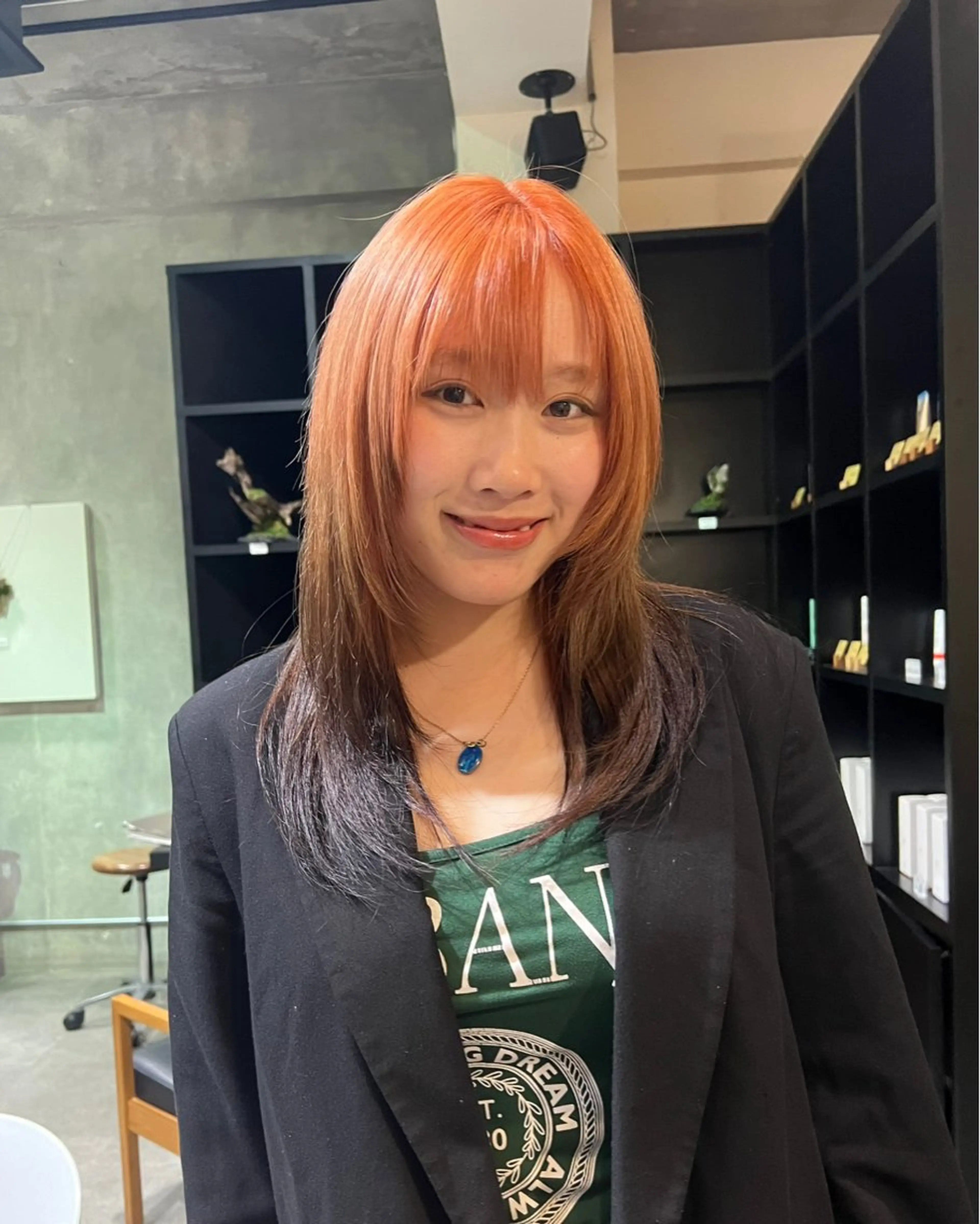 セミロング カラー 表参道/ハイライト /tsumugiのヘアスタイル