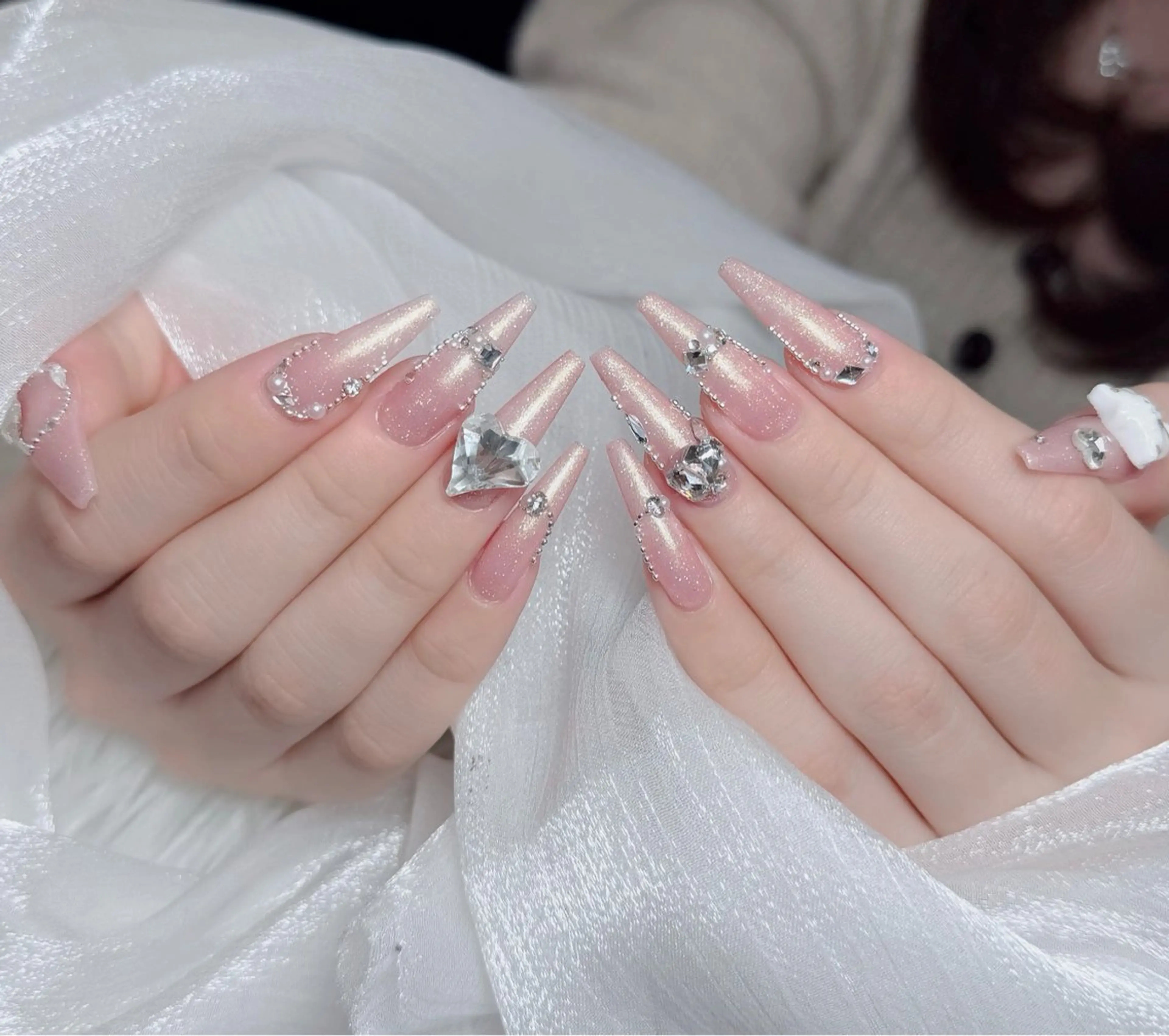 ネイル アートネイル 韓国ネイル 持ち込み ワンホンネイル ハンドネイル Lenie Nail Salonのネイルデザイン