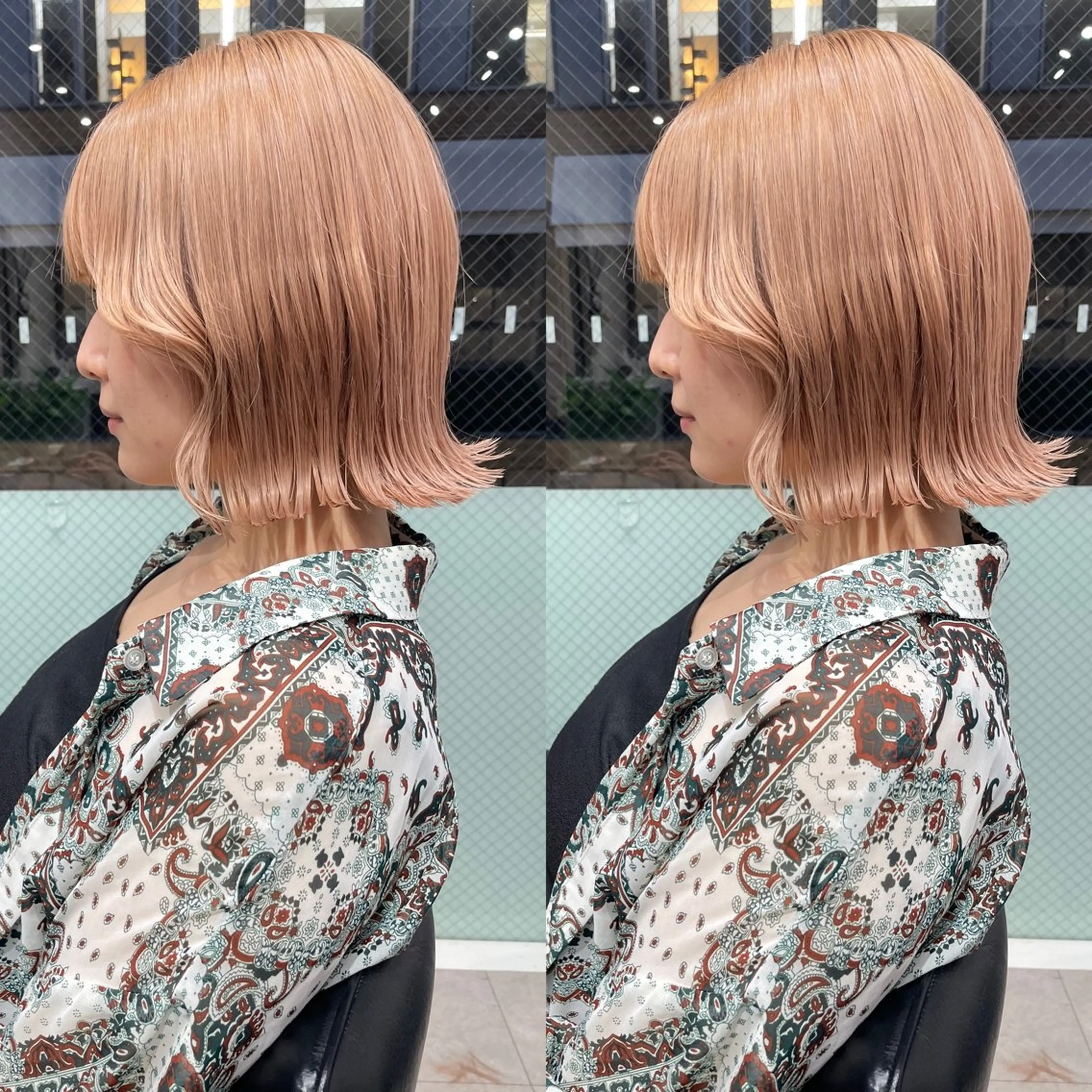 ミディアム カラー カット ヘアカラー トリートメント 髪質改善will hairdesignのヘアスタイル