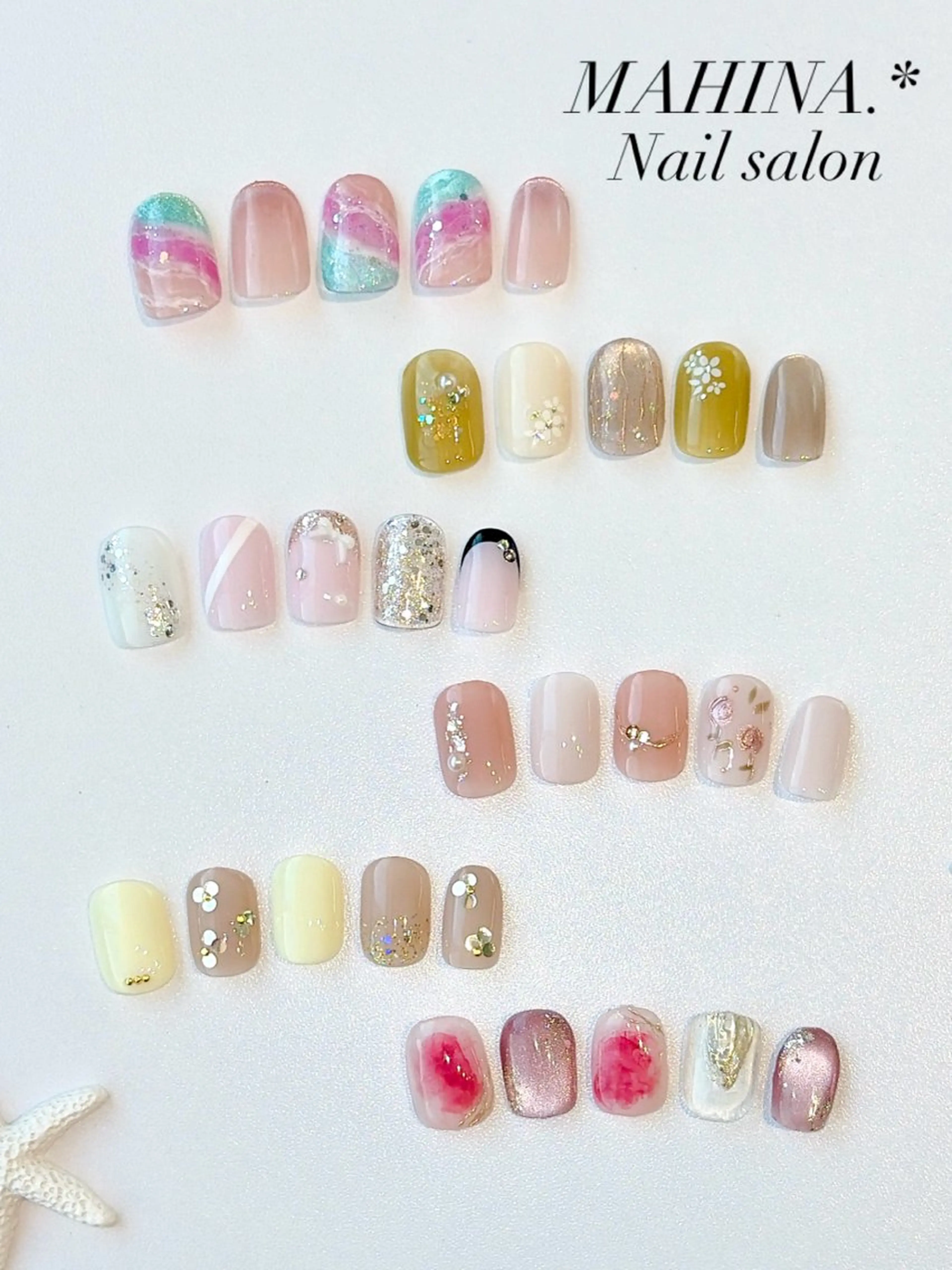 ネイル 春ネイル NailSalon MAHINAのネイルデザイン