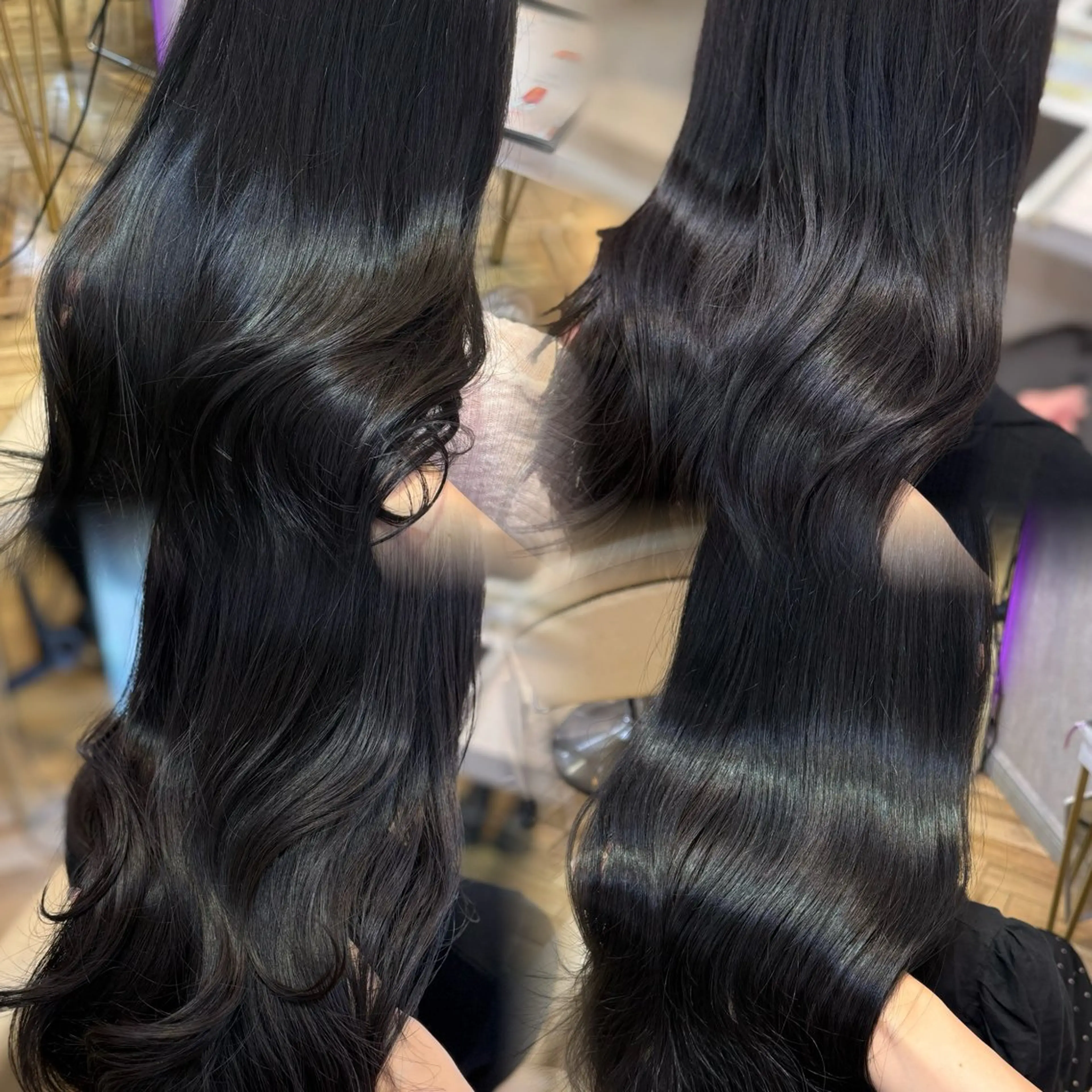 【人気No.1🤍】カット+ダメージ無し髪質改善イノアカラー+1step内部補修トリートメント🎀✨🎶の写真