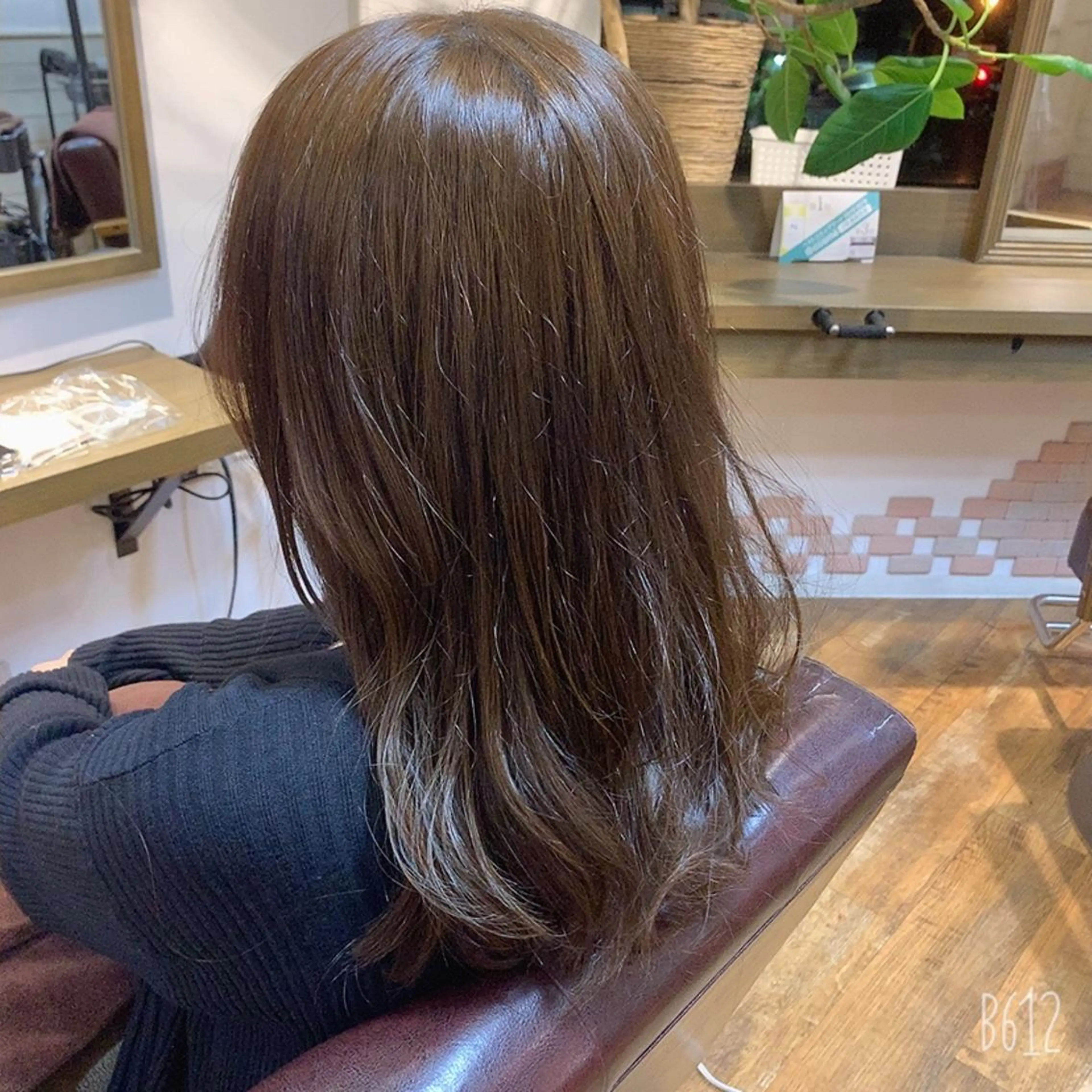 セミロング カラー ✨️美髪矯正×似合わ せ艶カラー✨藤田透のヘアスタイル