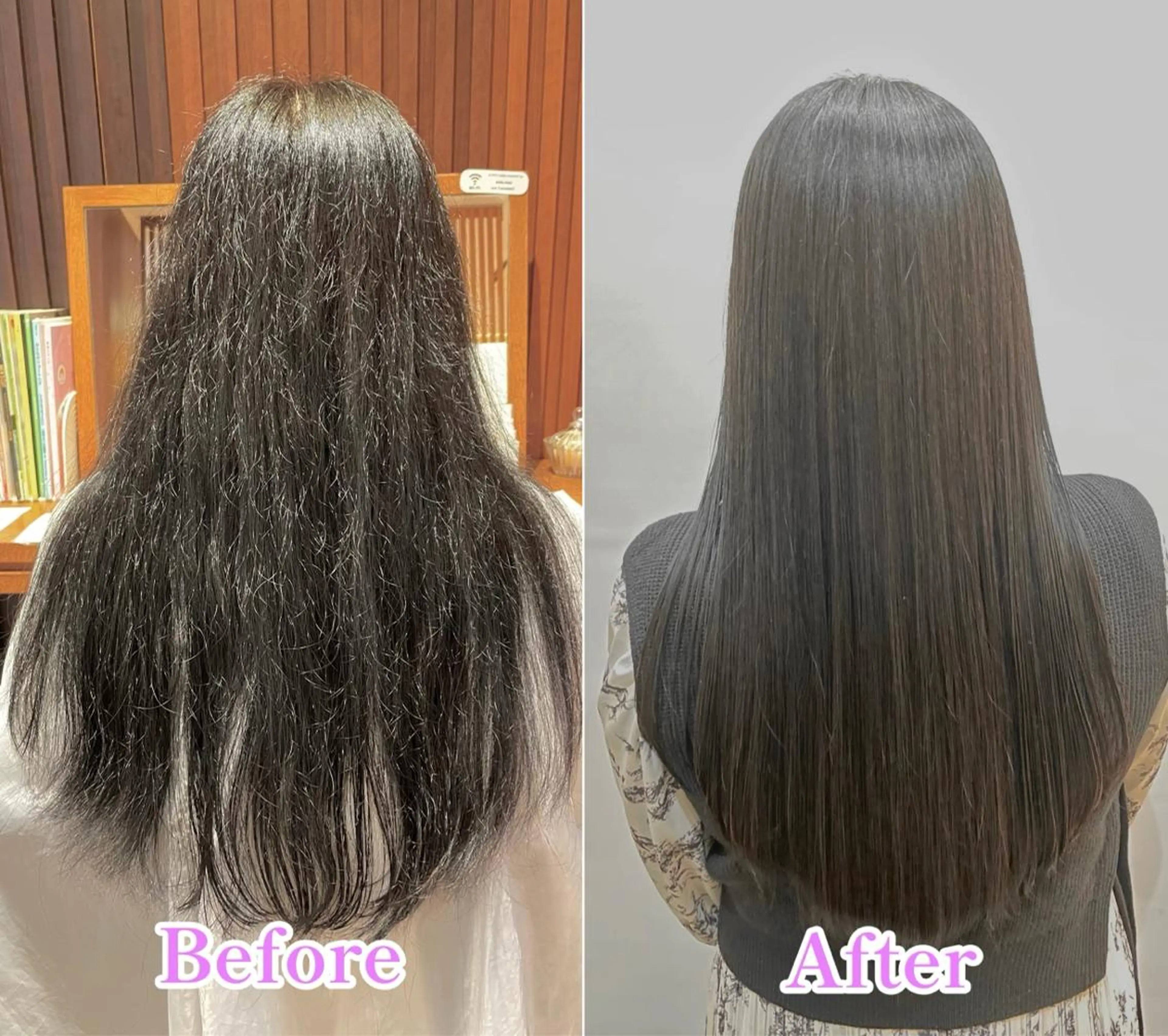 ロング ショートボブ ボブ 髪質改善 ロング 縮毛矯正 カット 縮毛矯正 高山🐬髪質改善 池袋で縮毛矯正のヘアスタイル