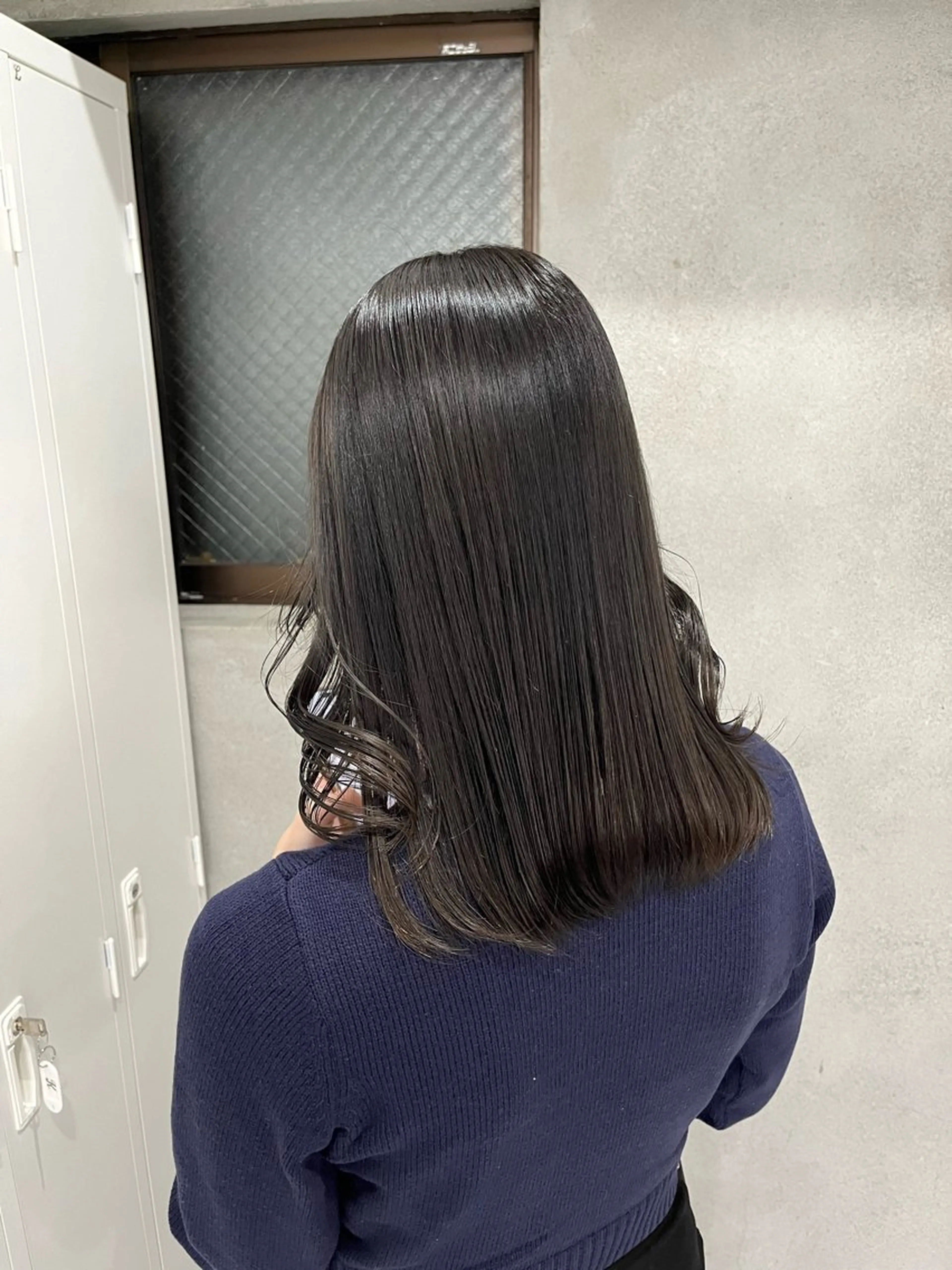 ミディアム カラー ブリーチ ブリーチなしカラー sena⌇髪質改善⌇ ブリーチなしWカラーのヘアスタイル