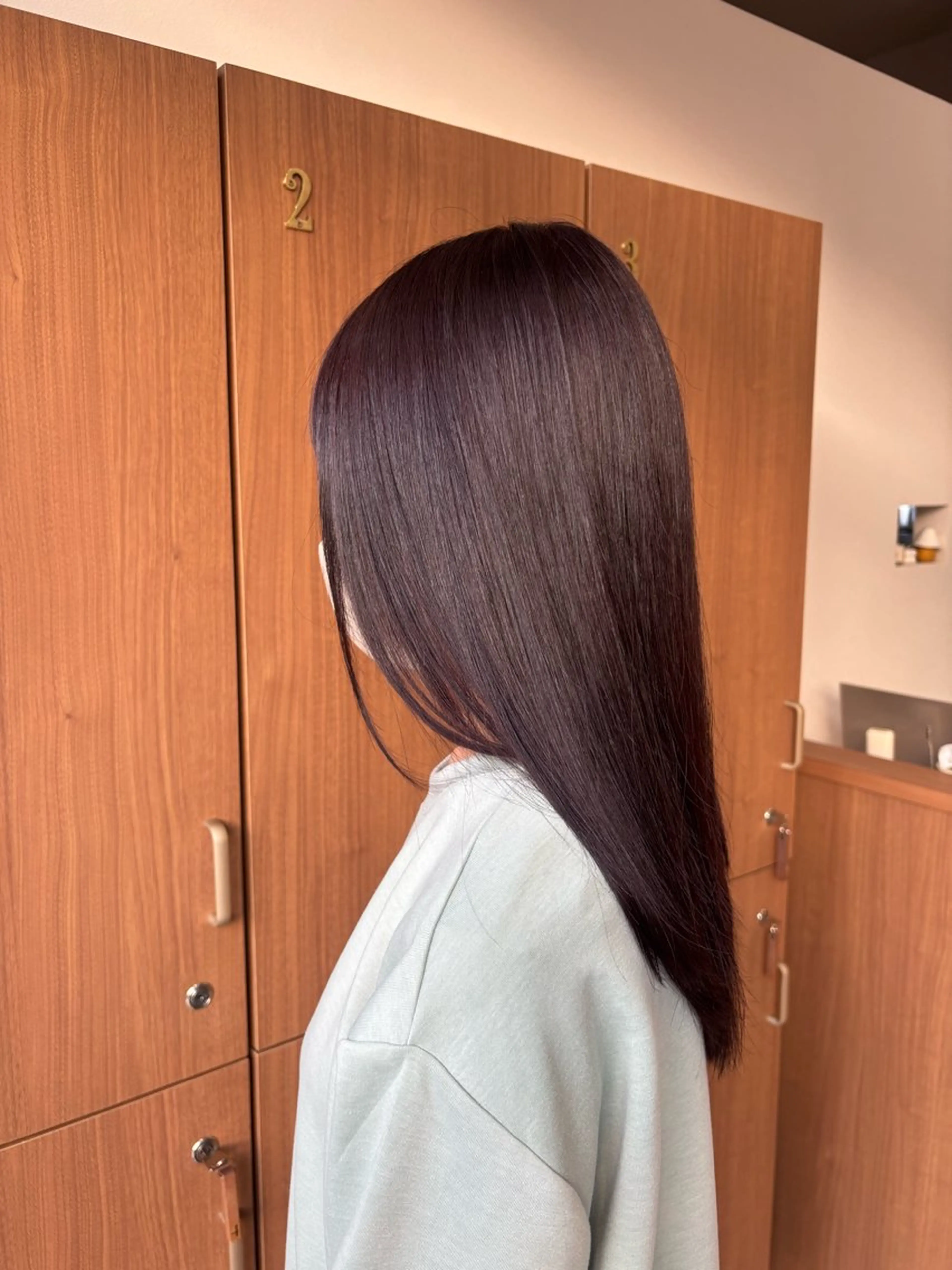 セミロング ピンクブラウン ヘアカラー トリートメント ナナホ/艶カラー🍀 /ヘッドスパ🫧のヘアスタイル