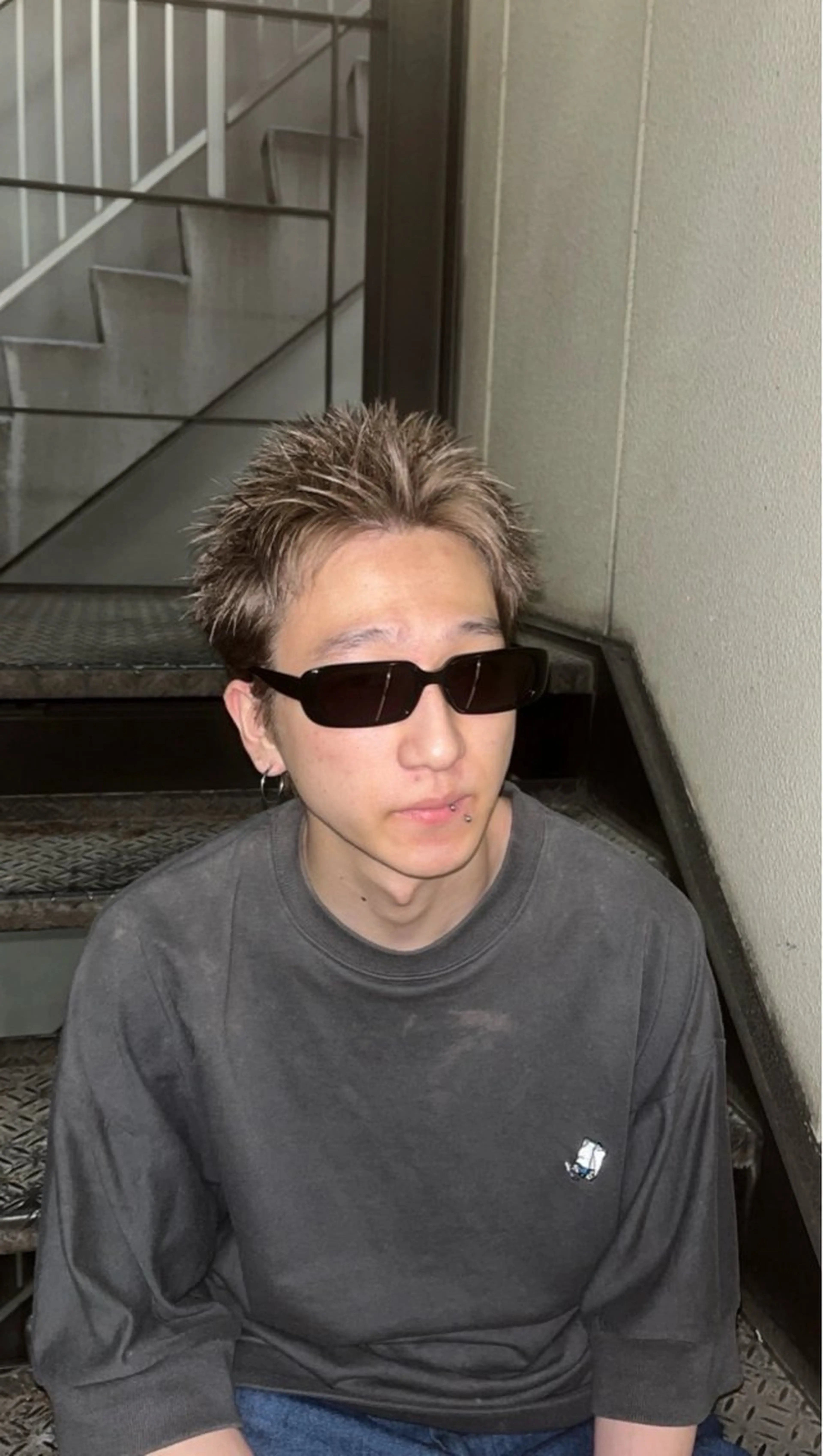 カラー メンズ 渋谷／ブリーチ／ カラーモデル／はるとのヘアスタイル