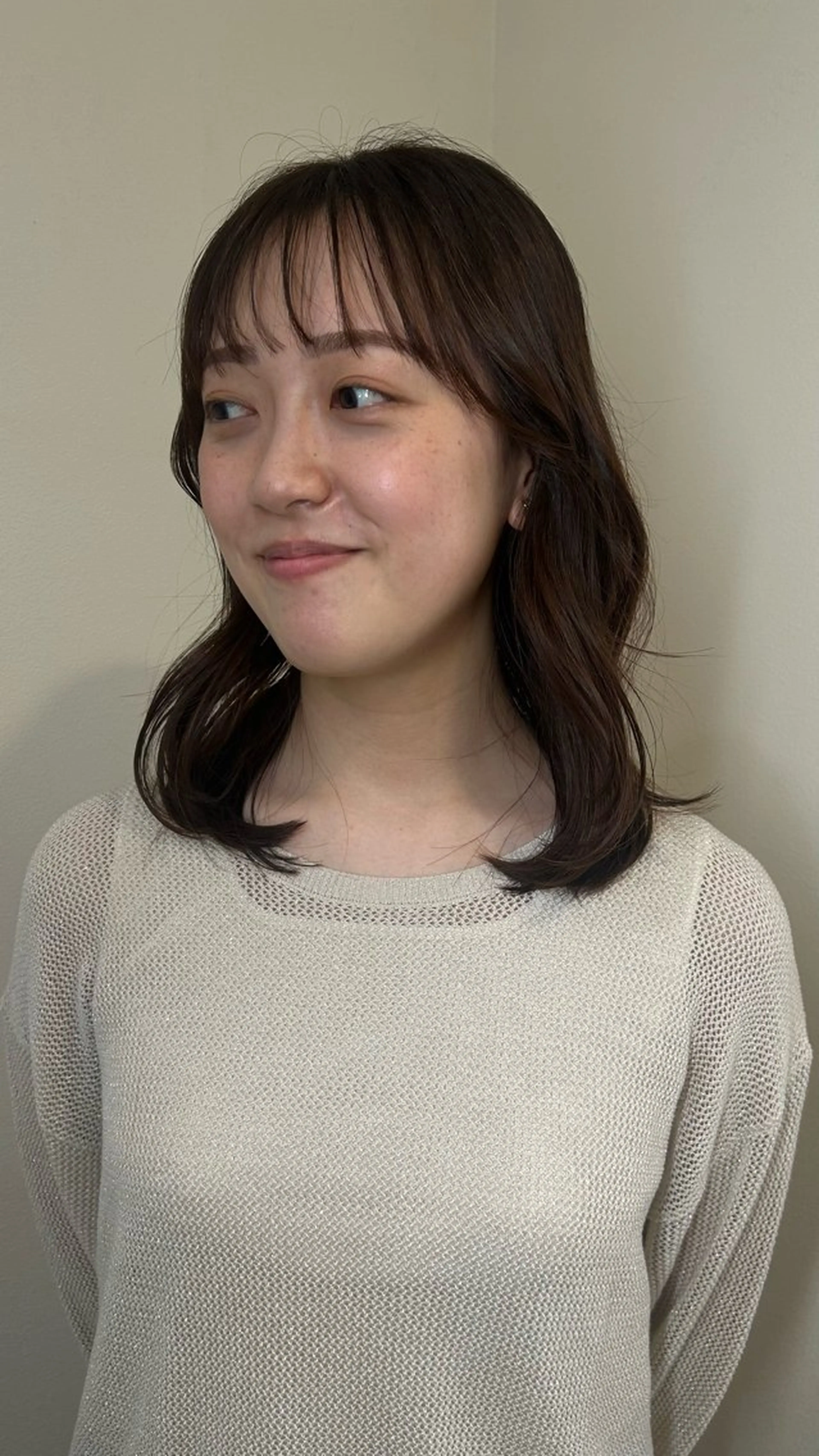 ミディアム カラー カット ヘアカラー トリートメント 小澤 一稀のヘアスタイル