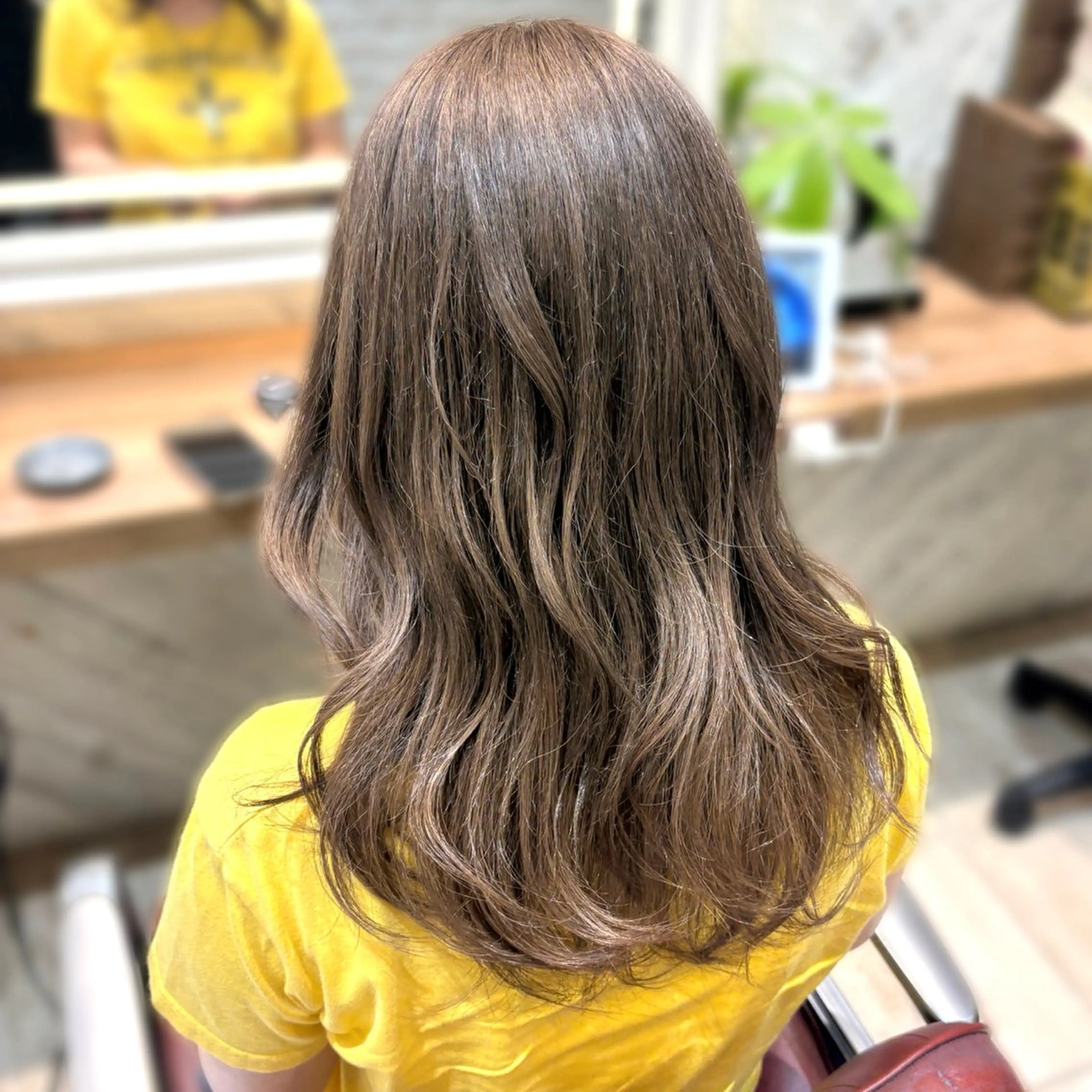 ロング カラー 透明感カラー ヘアカラー トリートメント 韓国レイヤー 暖色カラー/さくらのヘアスタイル