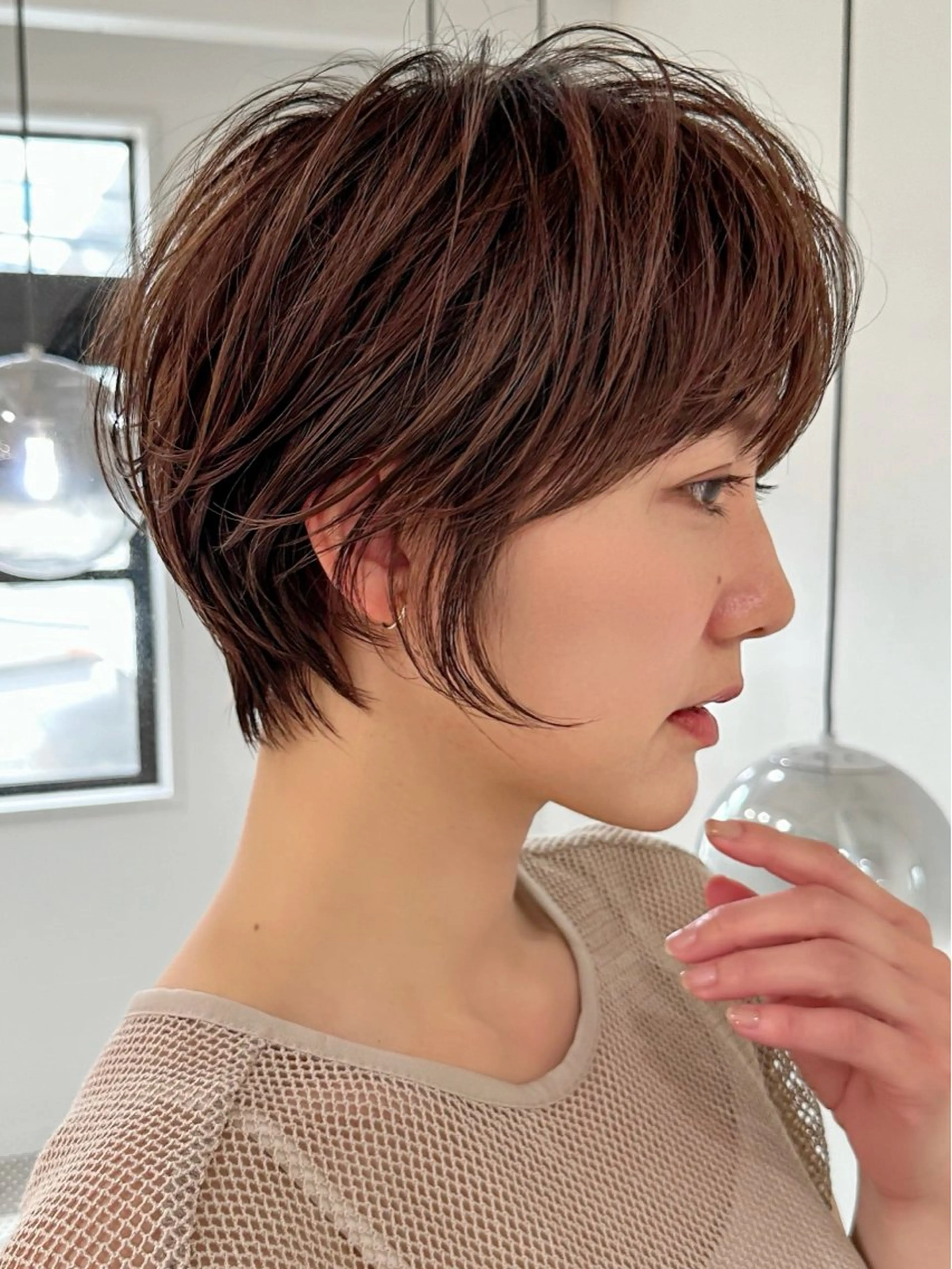 ショート カット ヘアカラー トリートメント ヘッドスパ taiga ショート /レイヤー/矯正🌈のヘアスタイル