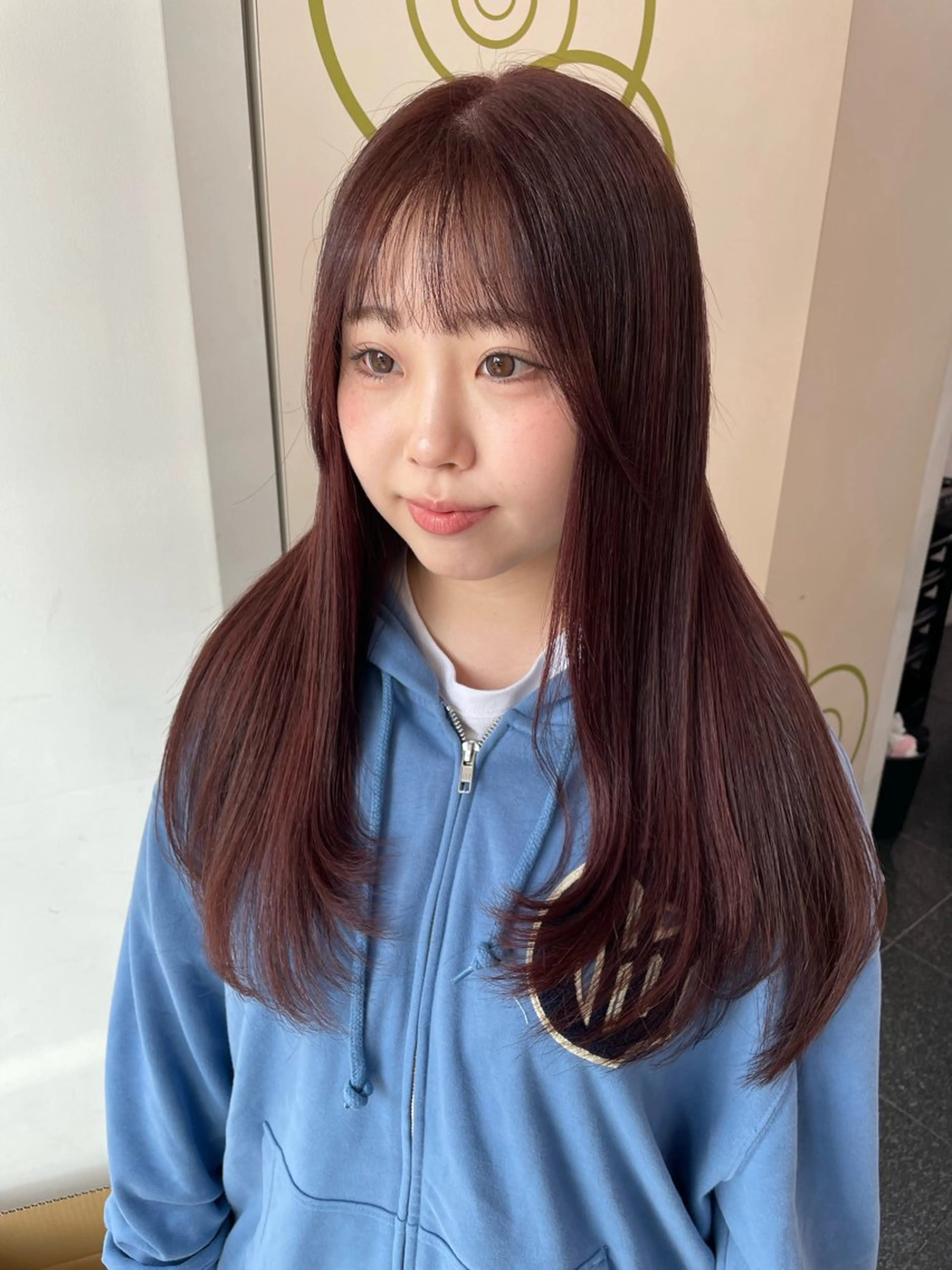 セミロング 艶髪韓国レイヤー 🇰🇷✨小清水✨のヘアスタイル