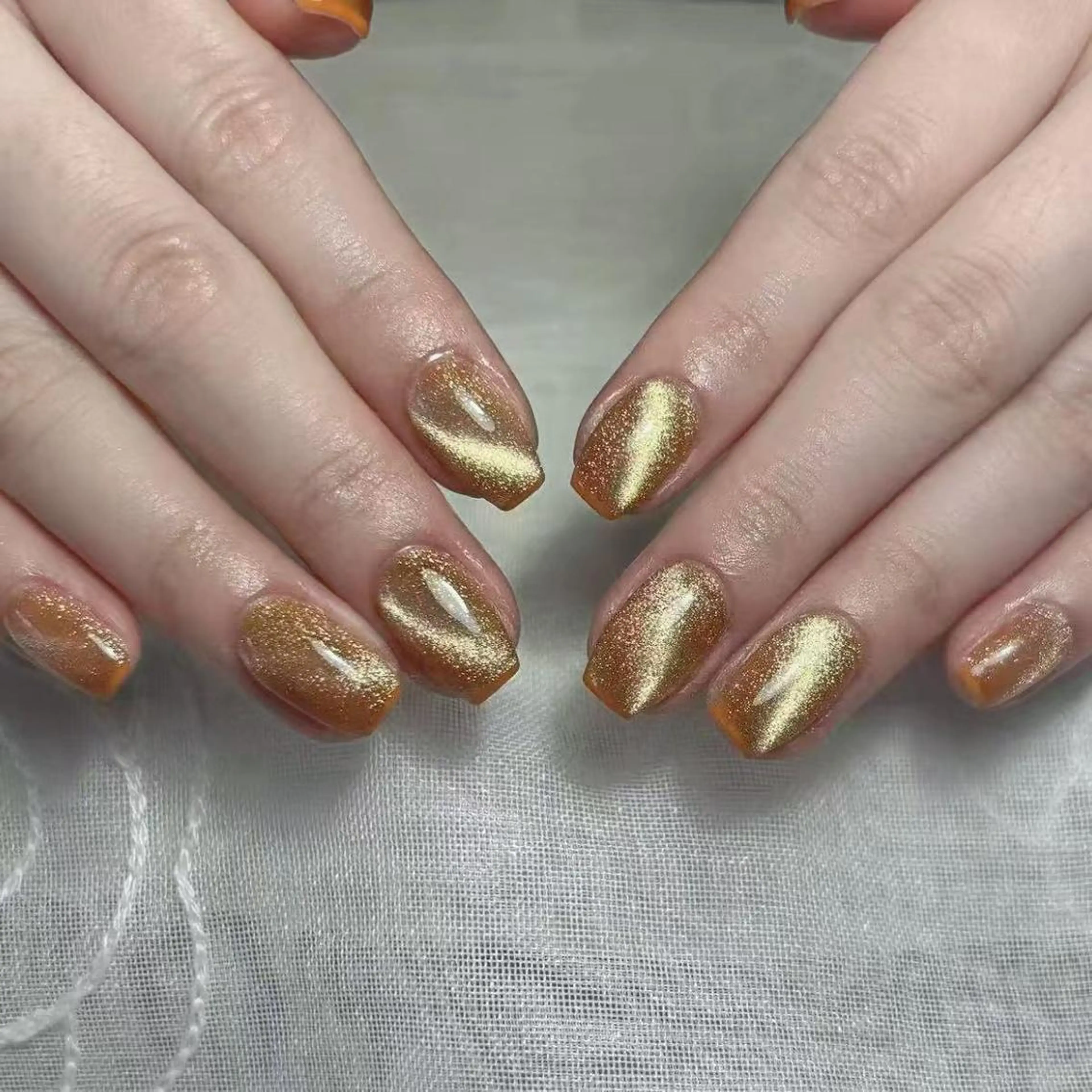 ネイル アートネイル オーロラネイル ガーリー キラキラネイル 韓国ネイル ハンドネイル DIAMOND 💅のネイルデザイン