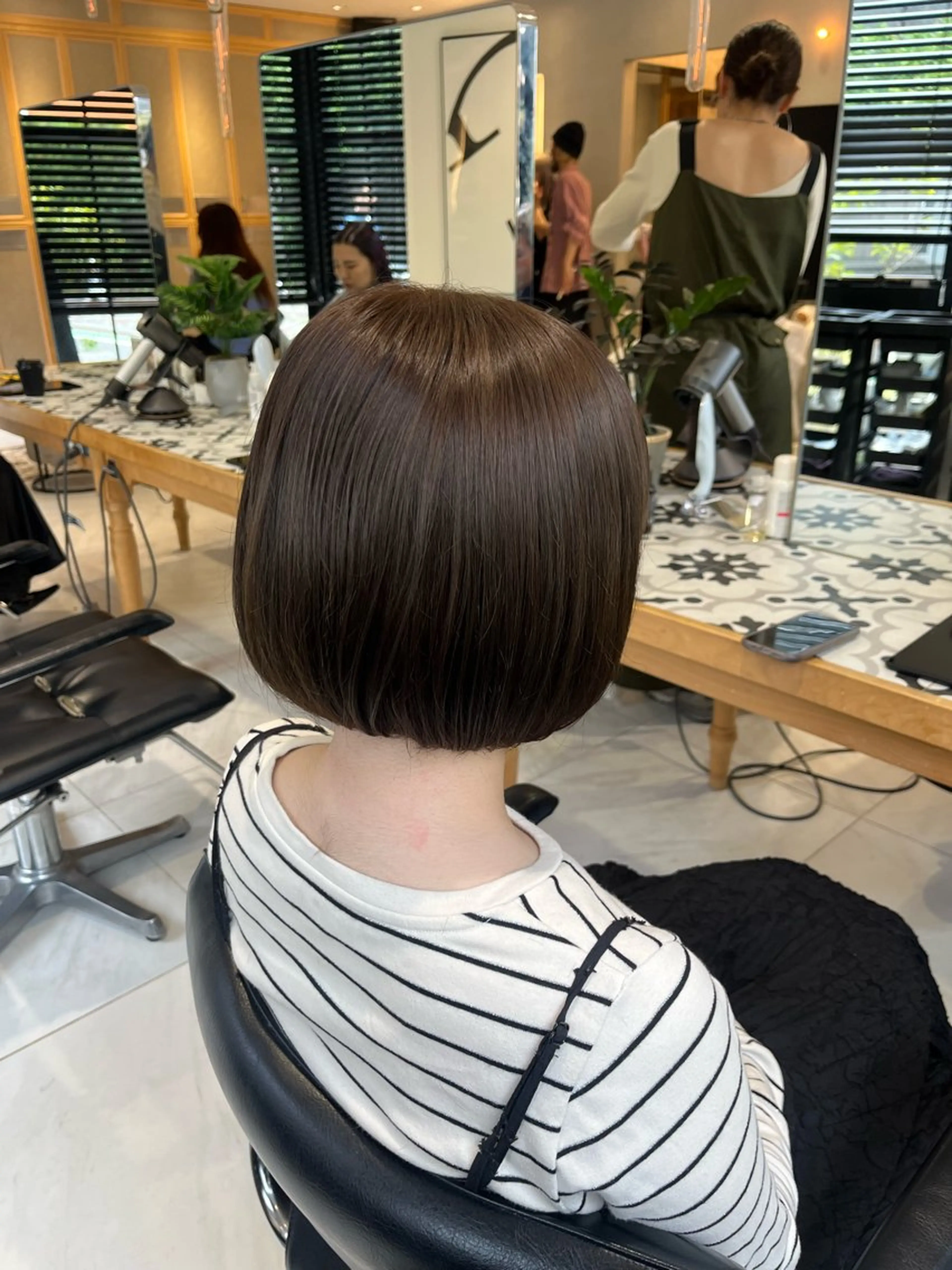 ミディアム カラー ベージュカラー オリーブベージュ カット ヘアカラー トリートメント ナミ🩶暗髪/暖色 ❤️/透明感/縮毛のヘアスタイル