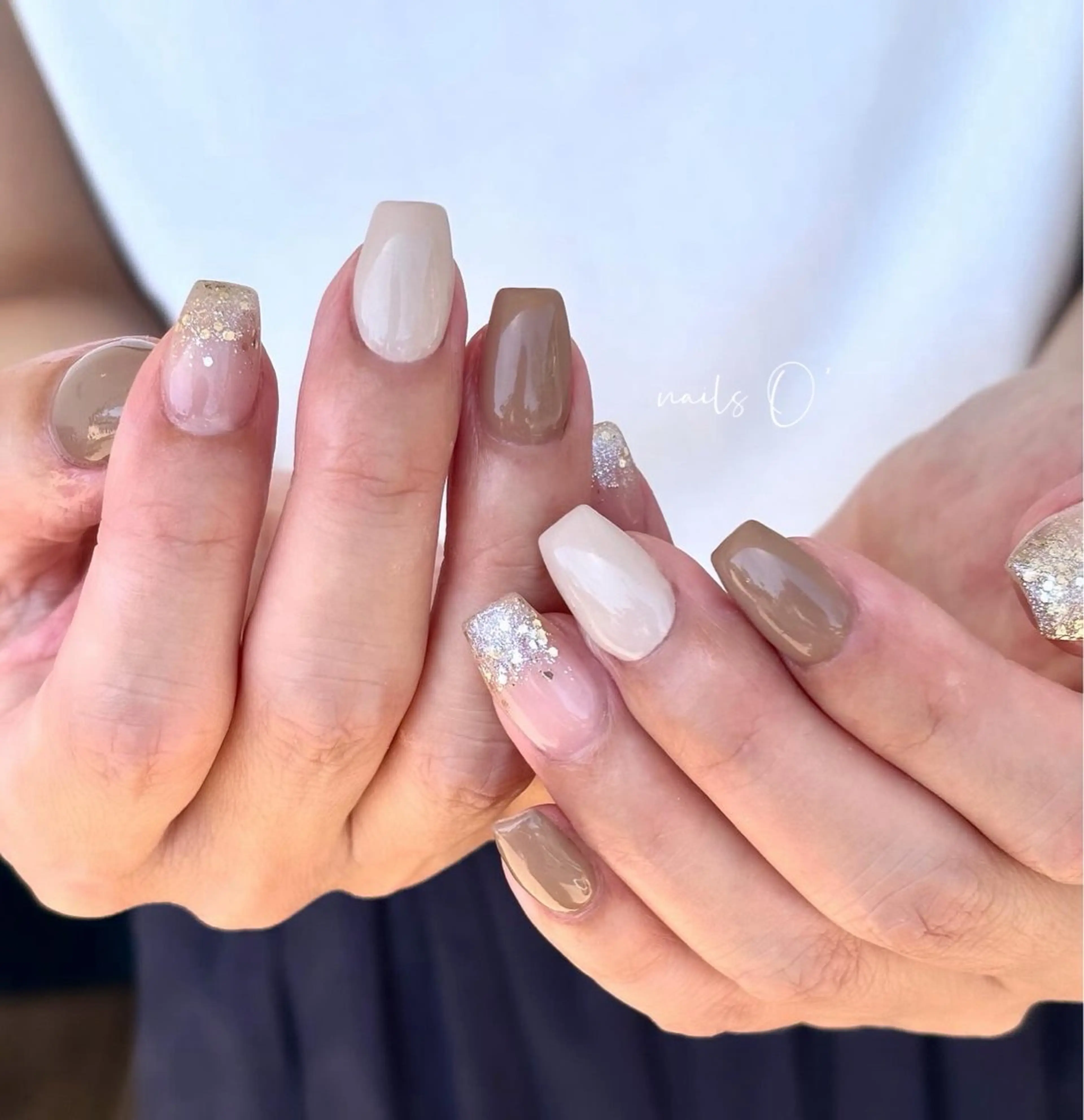 ネイル 大人可愛いネイル🎗 Hinaのネイルデザイン