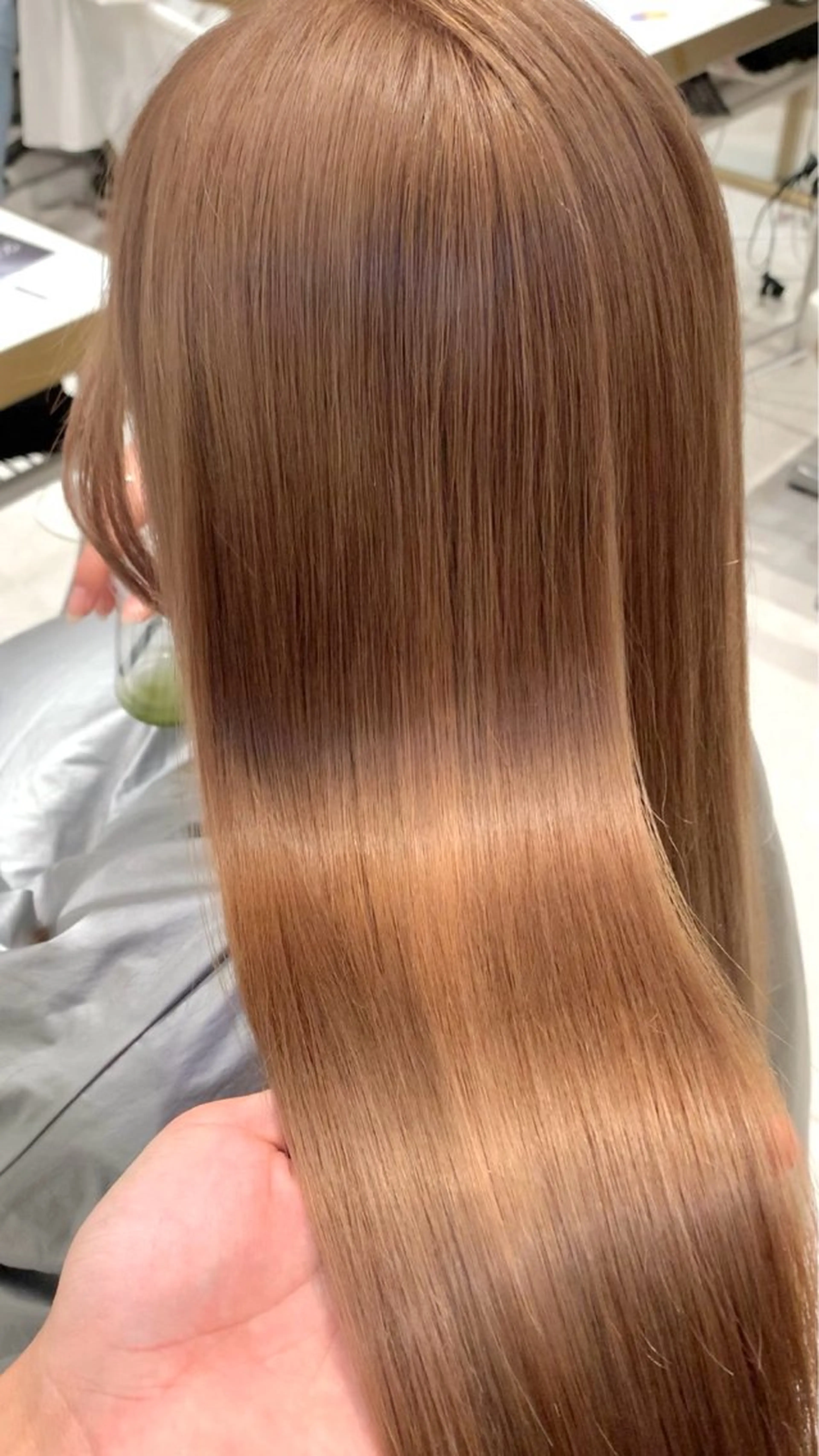 ミディアム カラー ヘアカラー トリートメント ヘッドスパ ヘアセット 韓国ヘア/レイヤー/ 顔まわり/りょーとのヘアスタイル